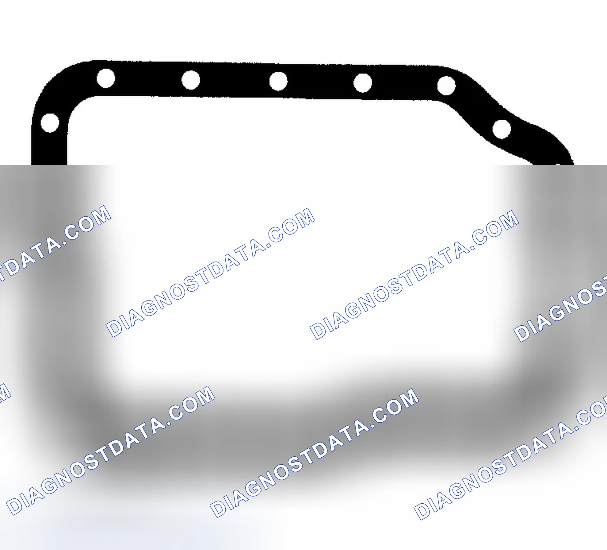 Scheme 49: Identifying Oil Pan Gasket (FN4A-EL)