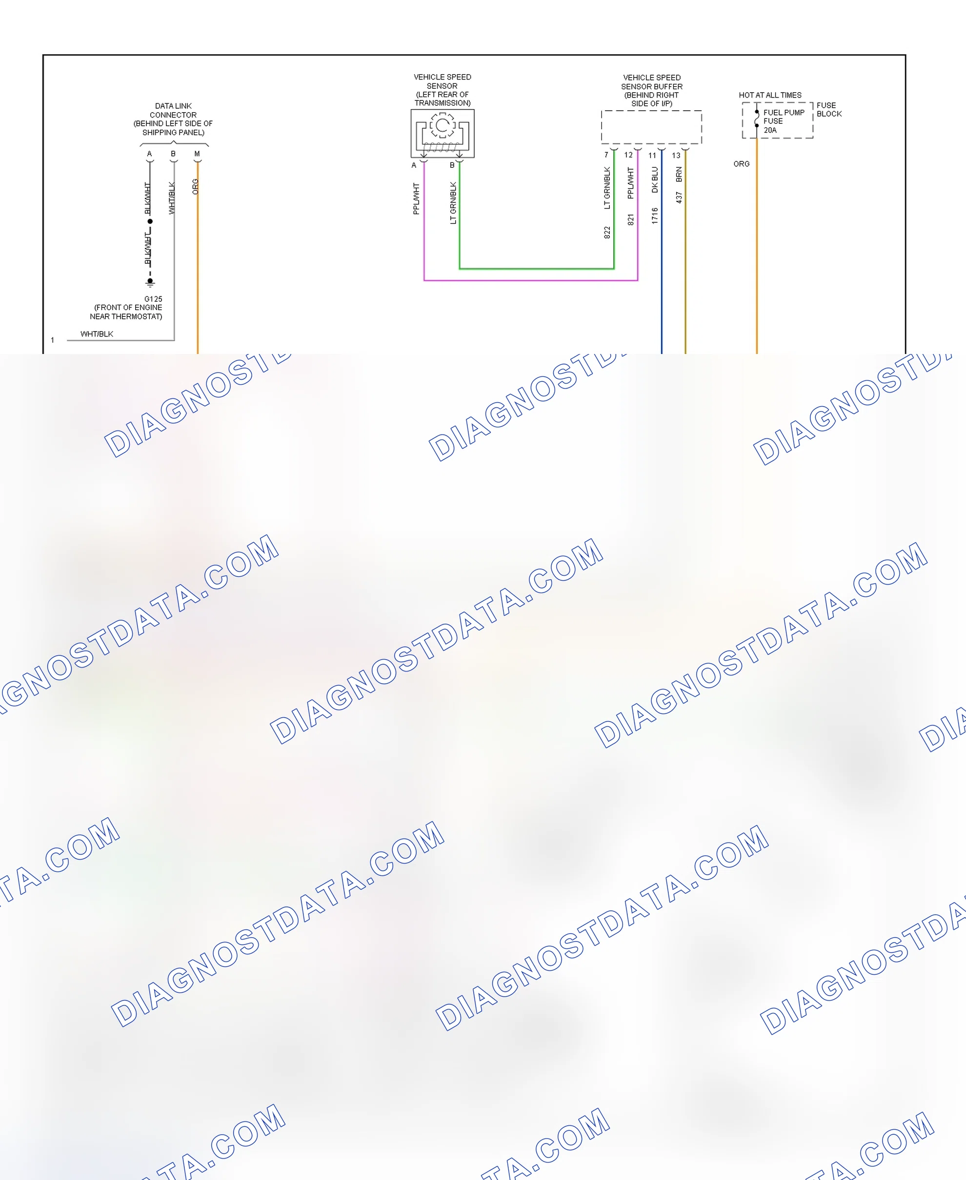 Scheme 390: Wiring Diagram ("P" Series - Cutaway - 7.4L - 3 Of 3)