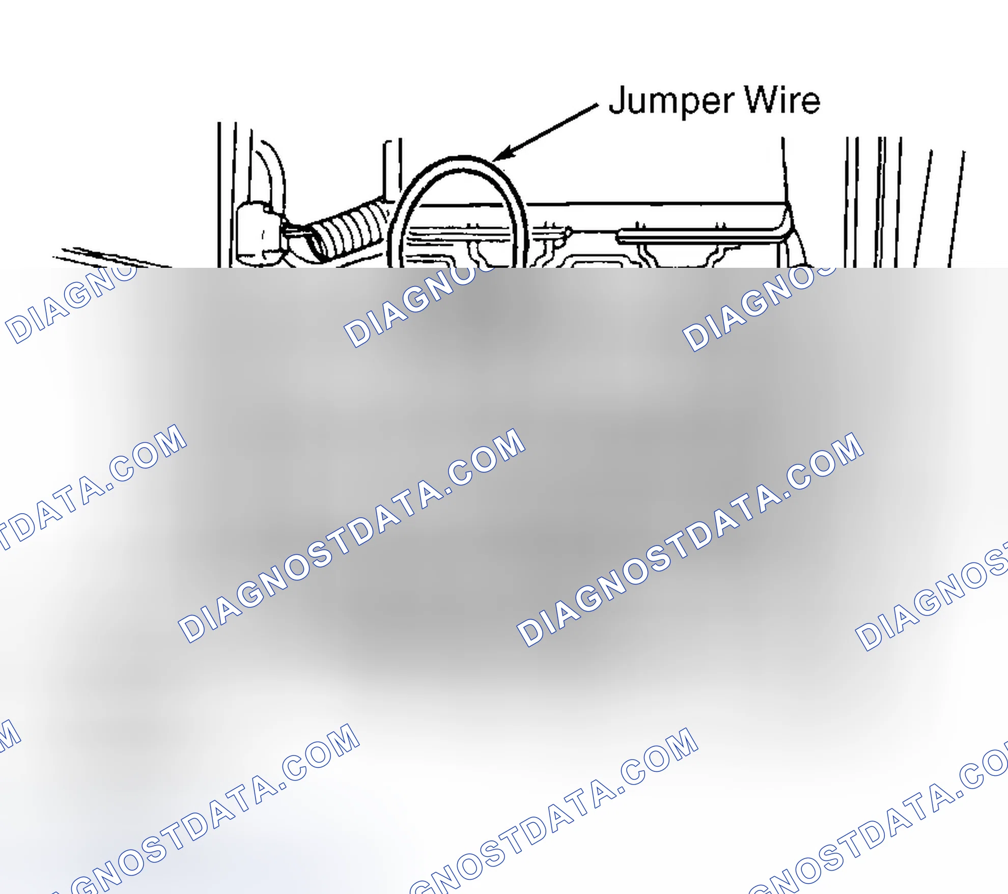 Scheme 3: Connecting Jumper Wire To Fuel Shutoff Valve Relay Connector (Pickup)