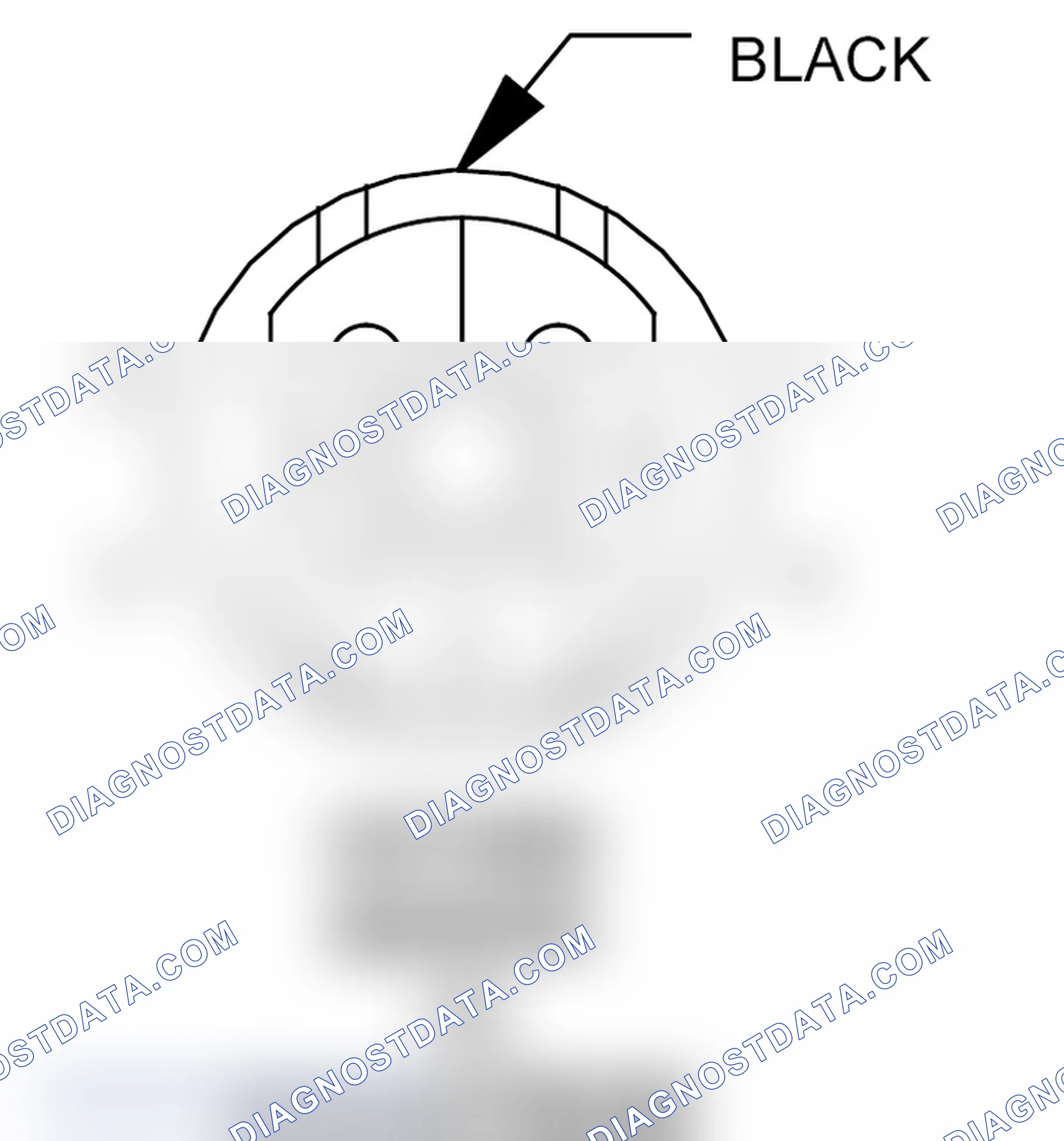 Scheme 177: Downstream Oxygen Sensor 1/2 Connector End View