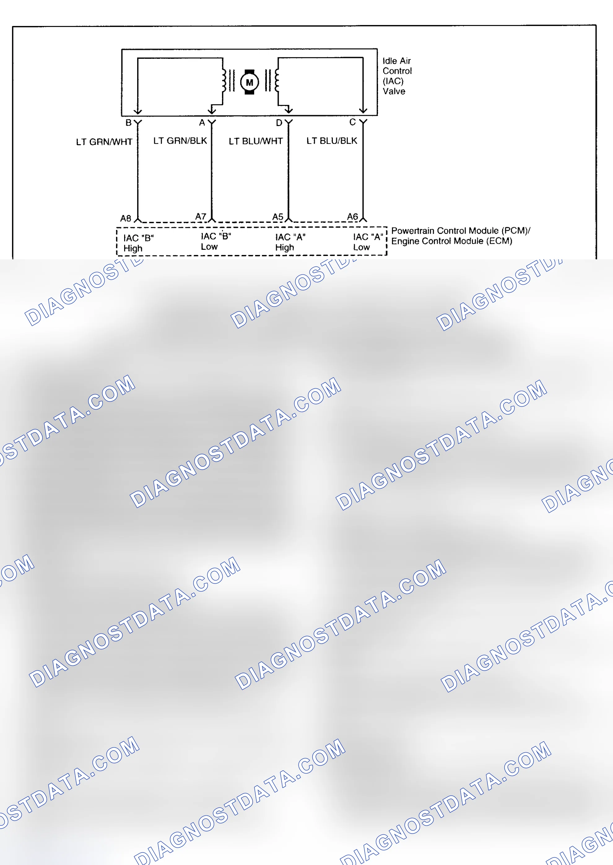 Scheme 203: DTC P0507: IDLE SPEED RPM HIGHER THAN DESIRED IDLE SPEED