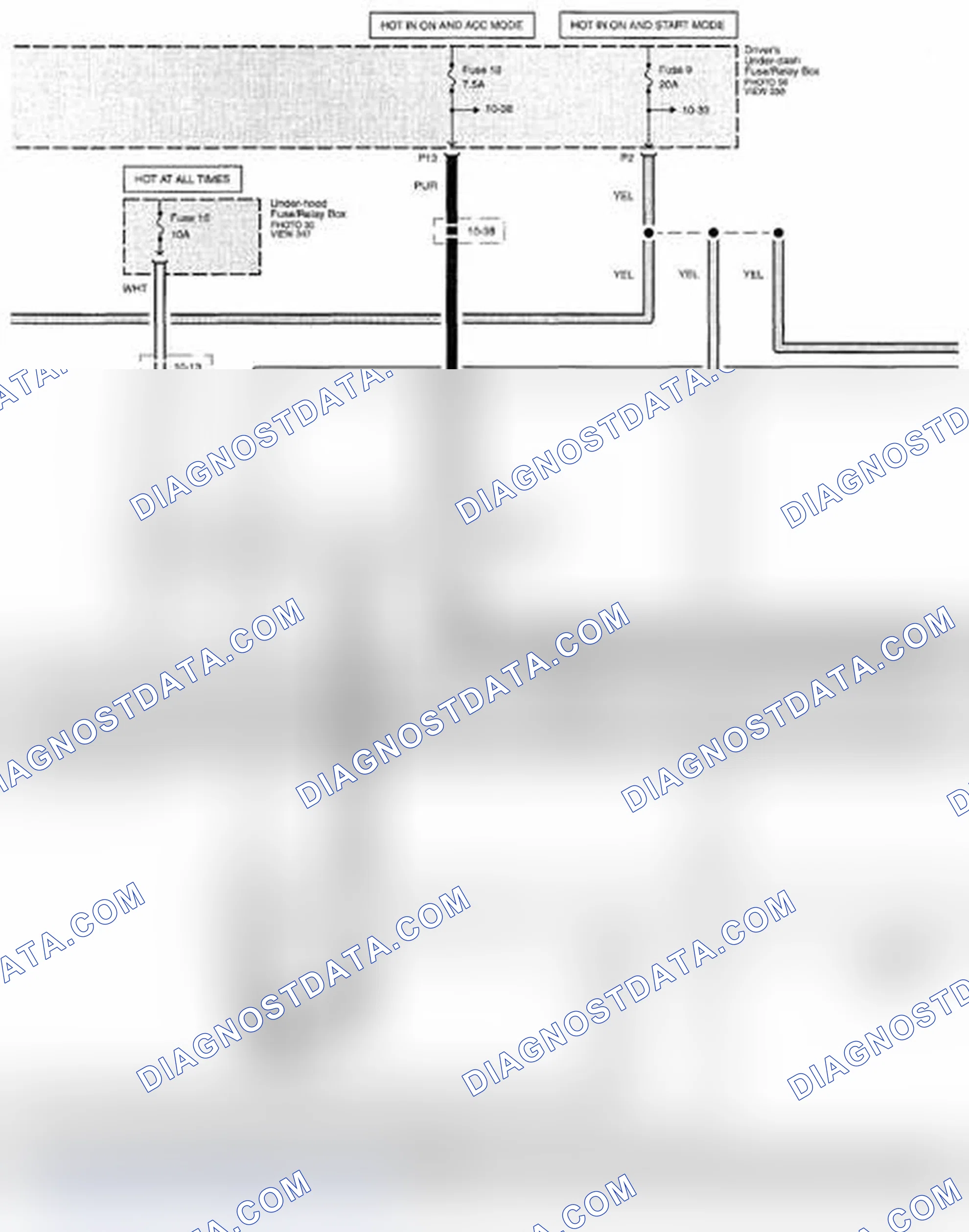 Scheme 196: Starting System Circuit Diagram - A/T: Keyless Access (Page 21-9)