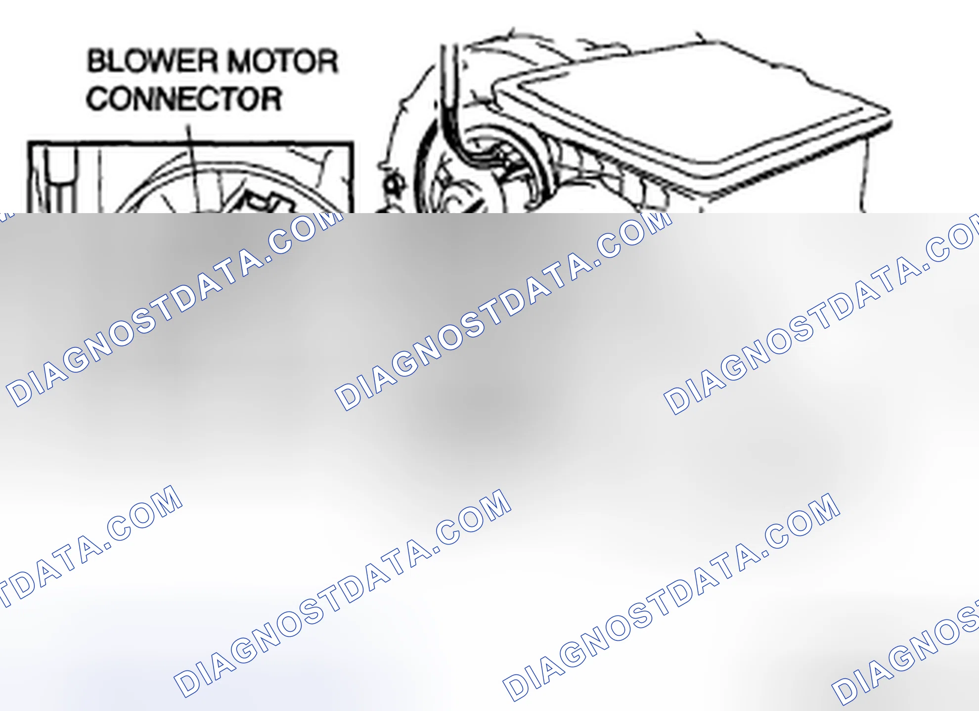 Scheme 89: FRONT BLOWER MOTOR INSTALLATION [MANUAL AIR CONDITIONER]