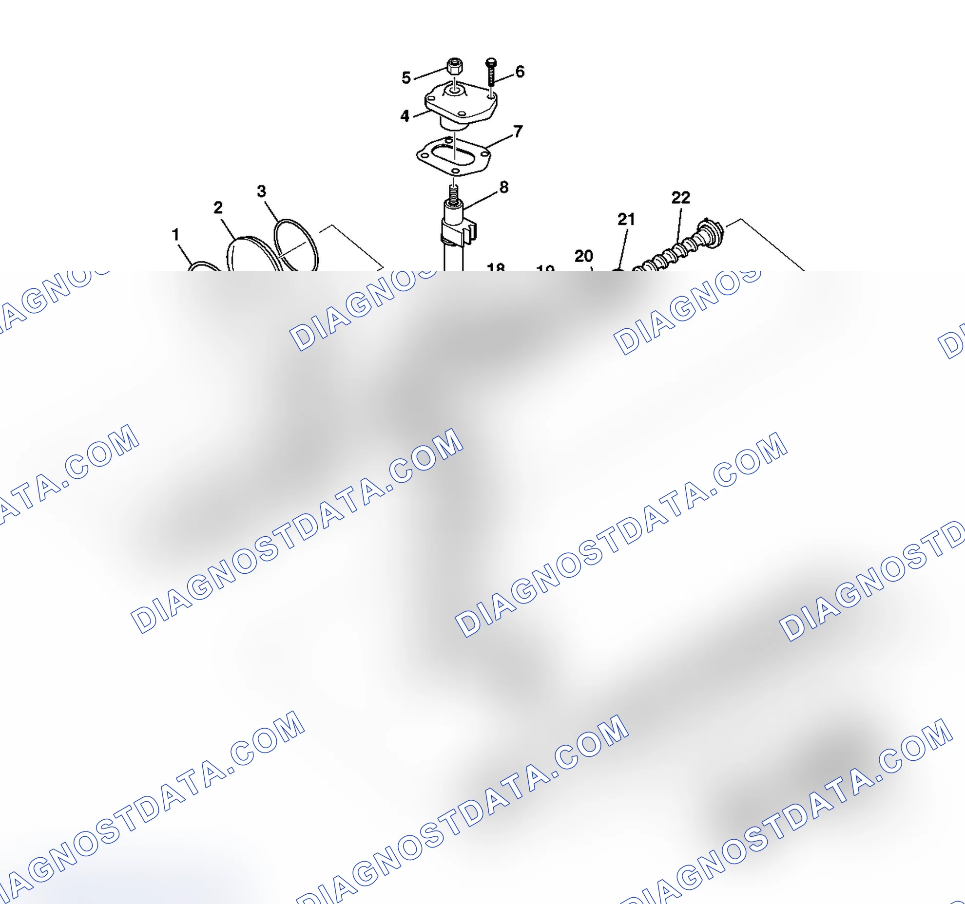 Scheme 2: Power Steering Gear Disassembled View (700 Gear)