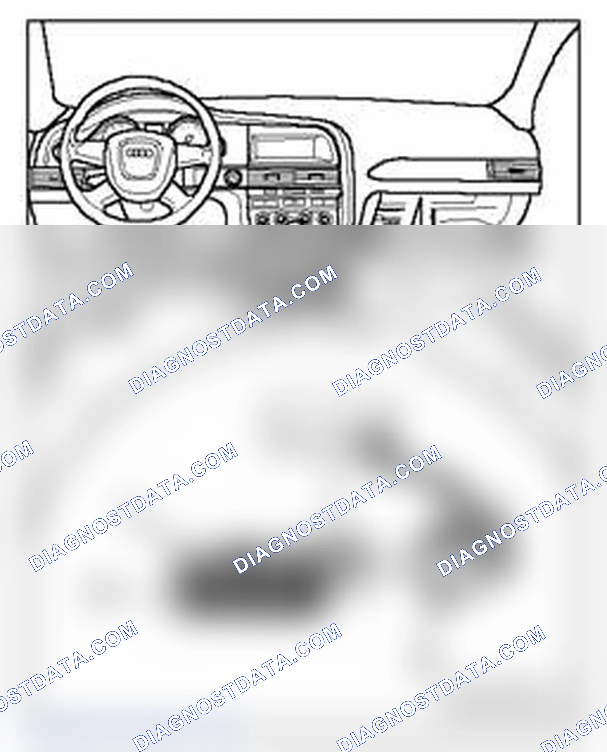 Scheme 329: Glove Compartment Light W6 , removing and installing