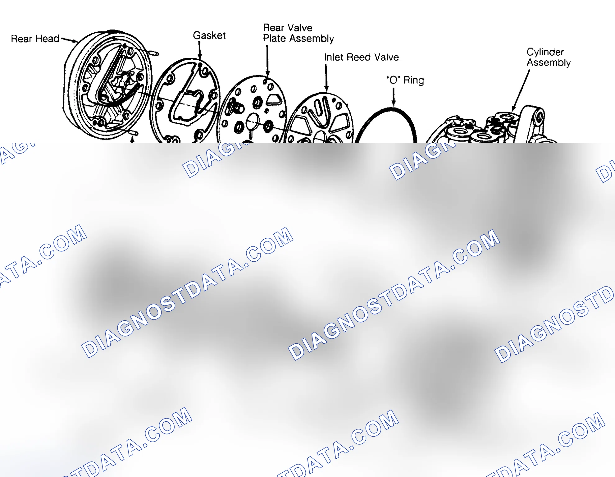 Scheme 1: Exploded View of C-171 6-Cylinder Compressor