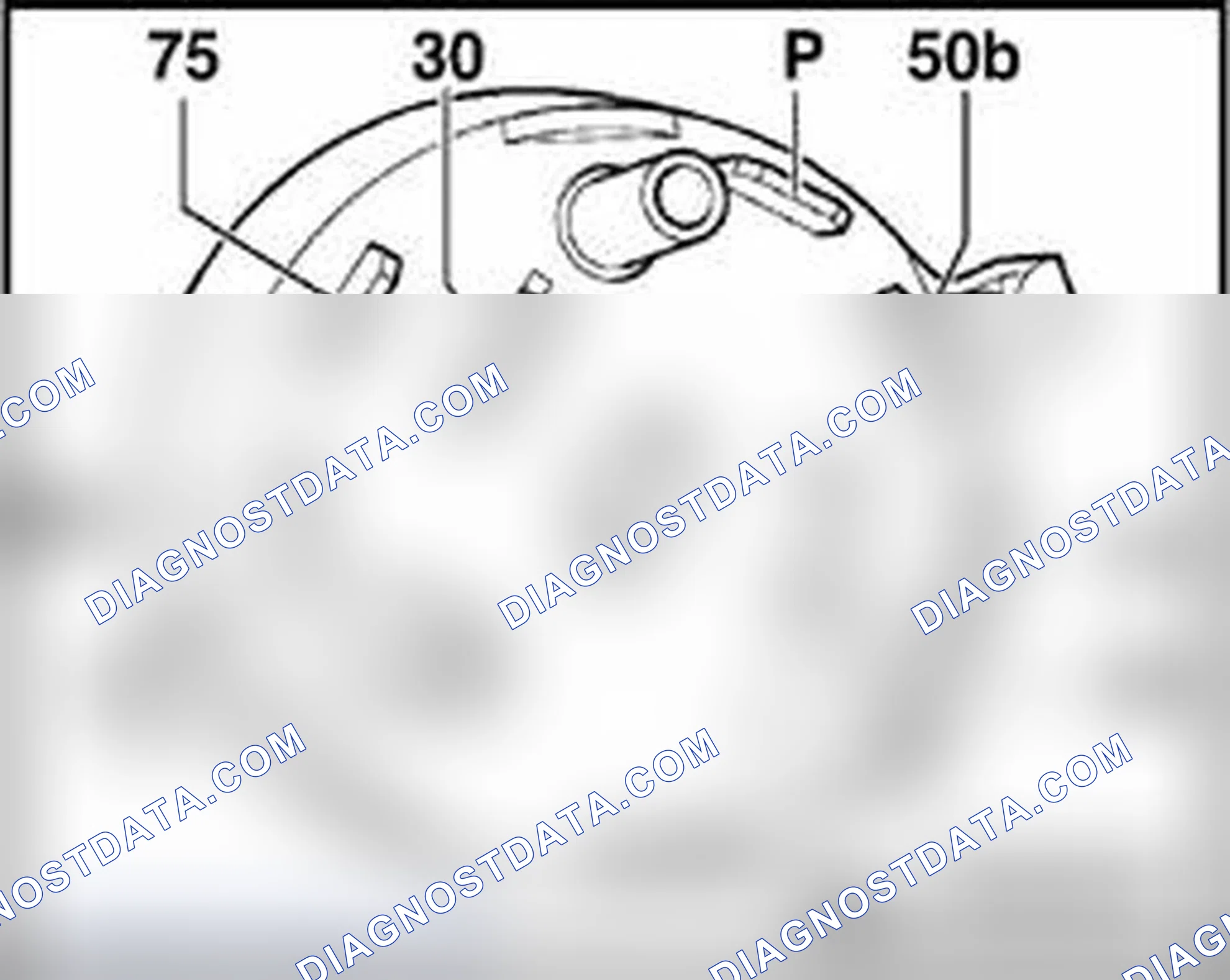 Scheme 173: Connection assignment at ignition/starter switch