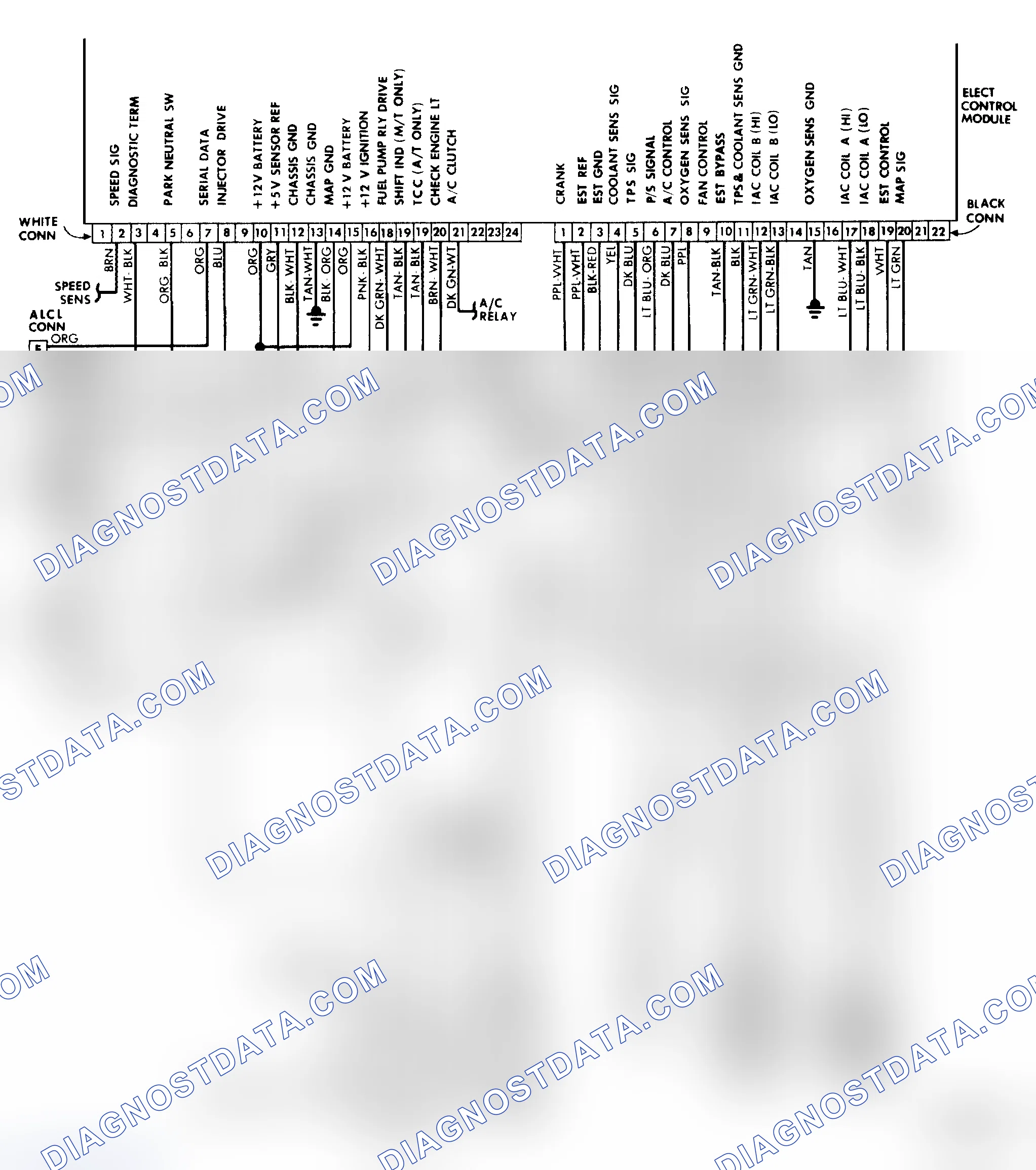 Scheme 9: Wiring Diagram (2.5L TBI Engine)