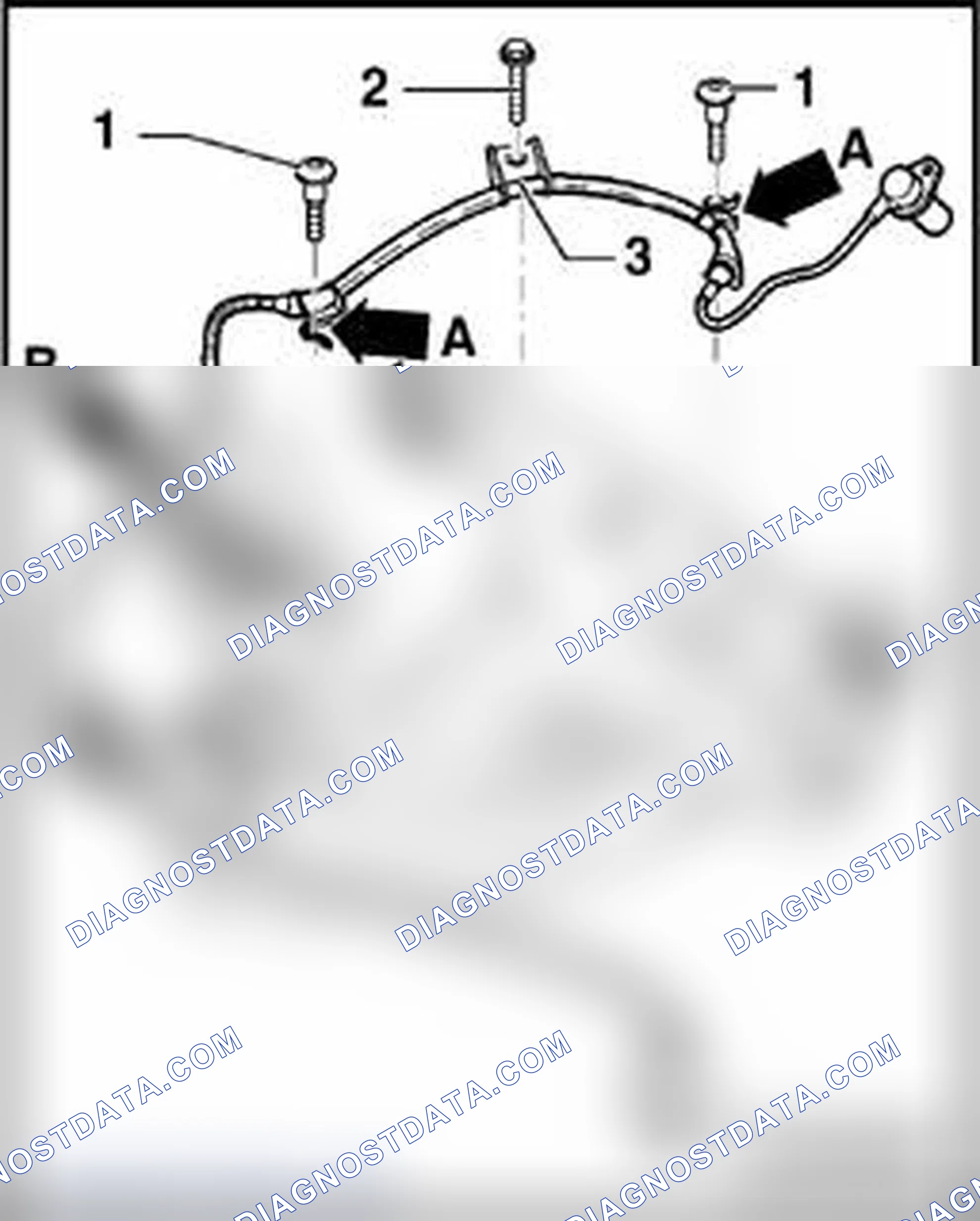 Scheme 178: Speed sensor wire routing on trapezoidal control arm