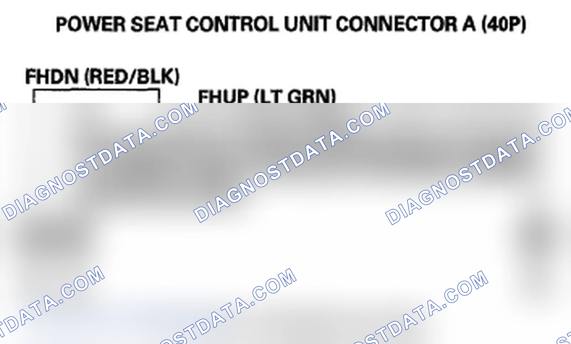 Scheme 165: DTC B1846: Power Seat Front Up-Down Switch Circuit Malfunction