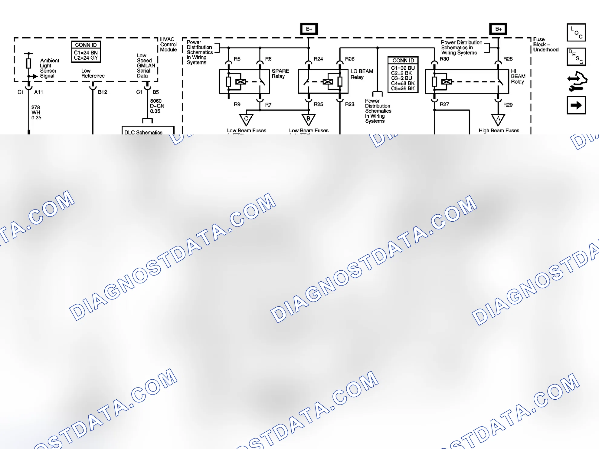 Scheme 2: Headlights/Daytime Running Lights (DRL) Schematics
