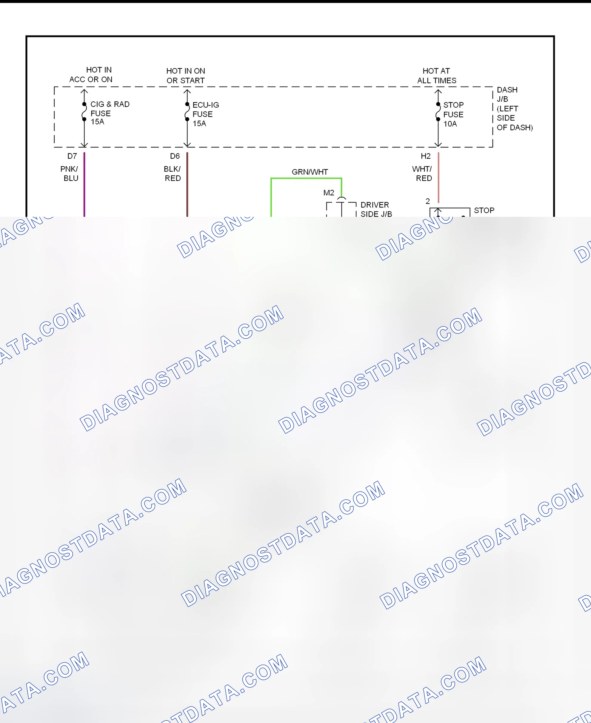 Scheme 10: Shift Interlock System Wiring Diagram (1995-96 Avalon)