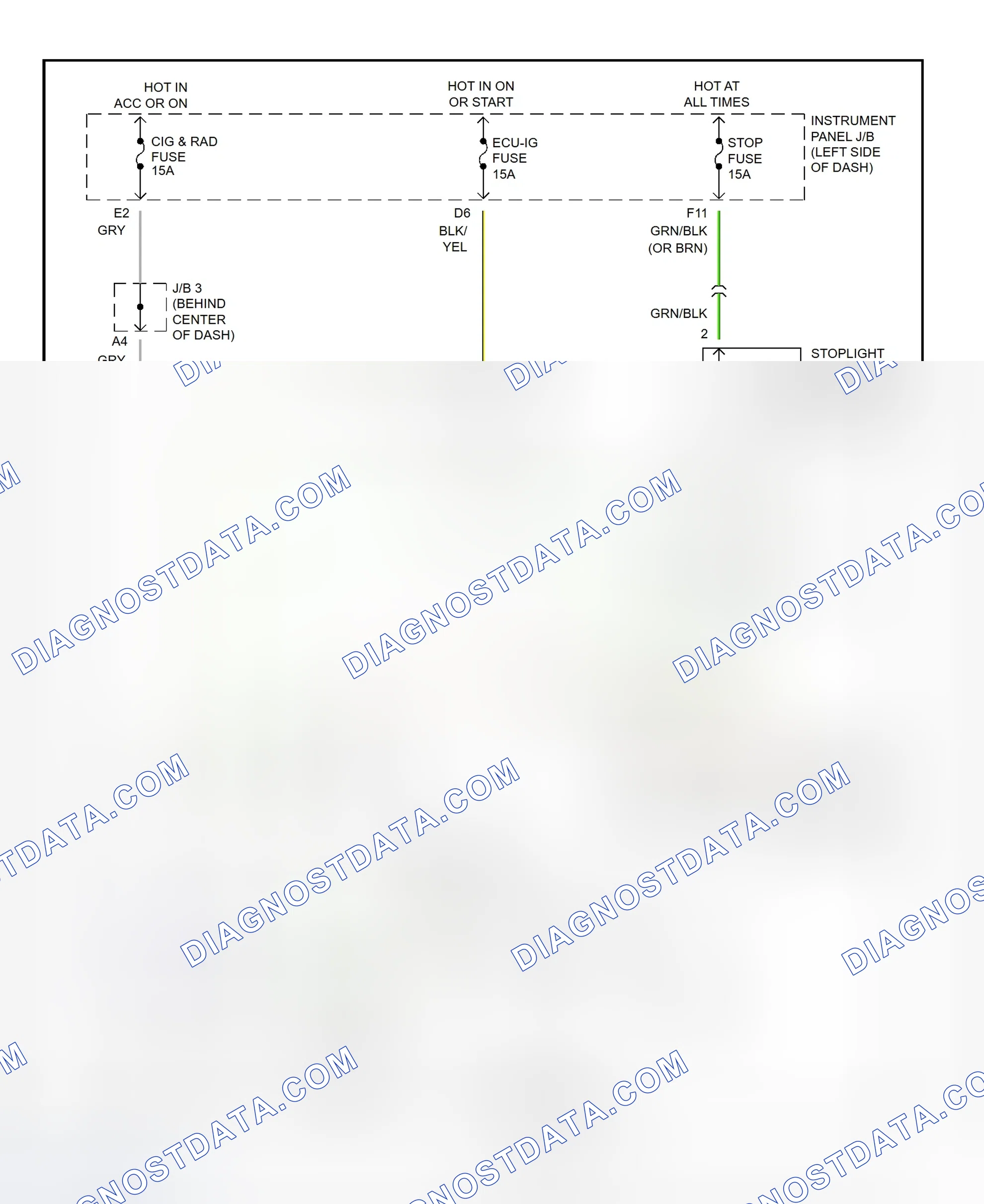 Scheme 12: Shift Interlock System Wiring Diagram (1995-96 Celica)