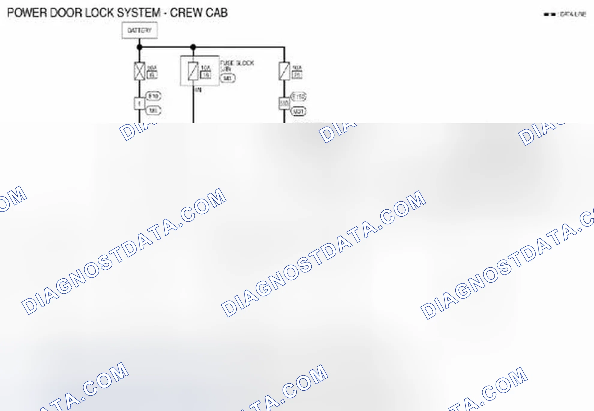 Scheme 220: Power Door Lock System: Wiring Diagram [Crew Cab]