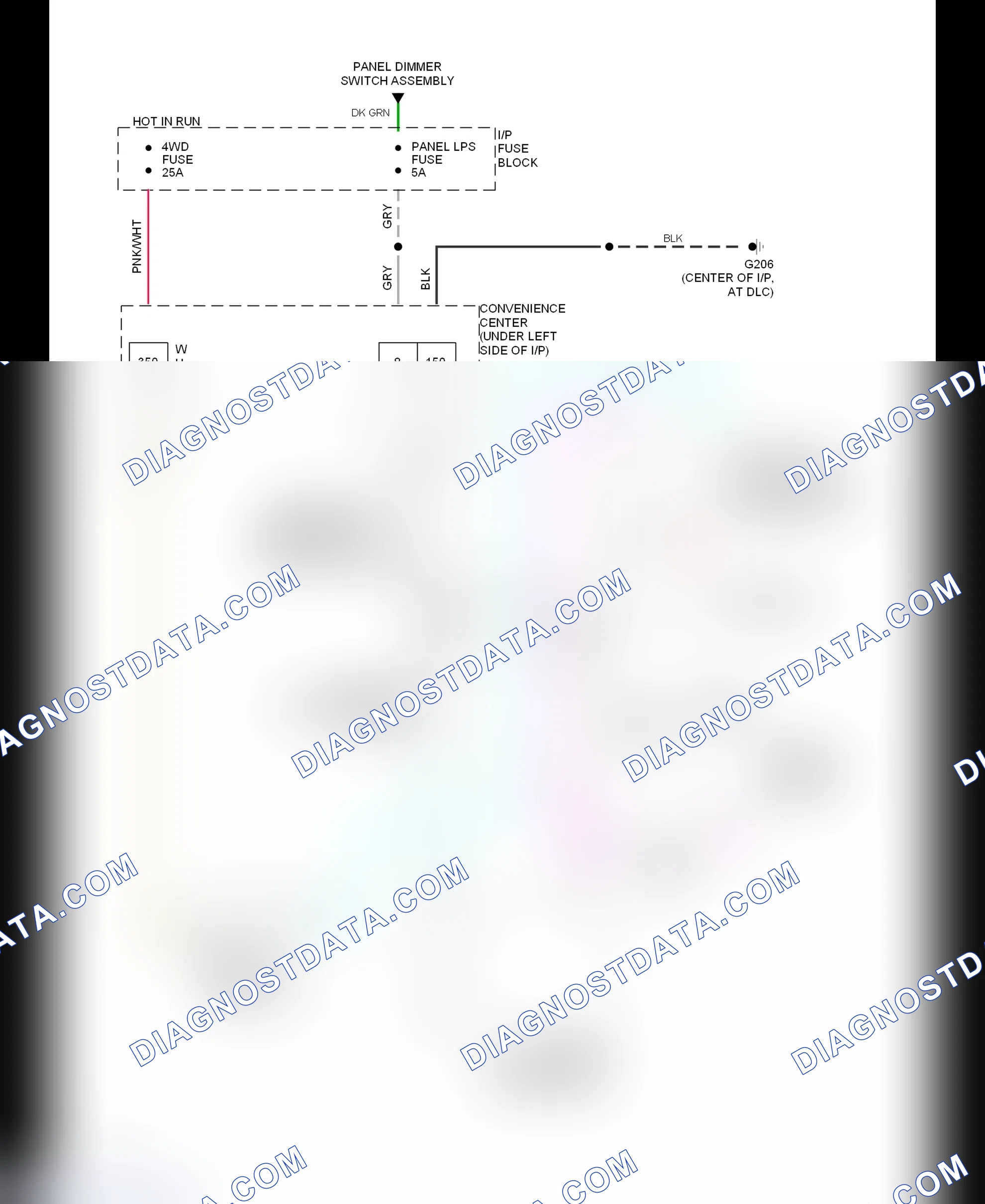 Scheme 7: Transfer Case Circuit (1993 Except H/D 4-Speed A/T)