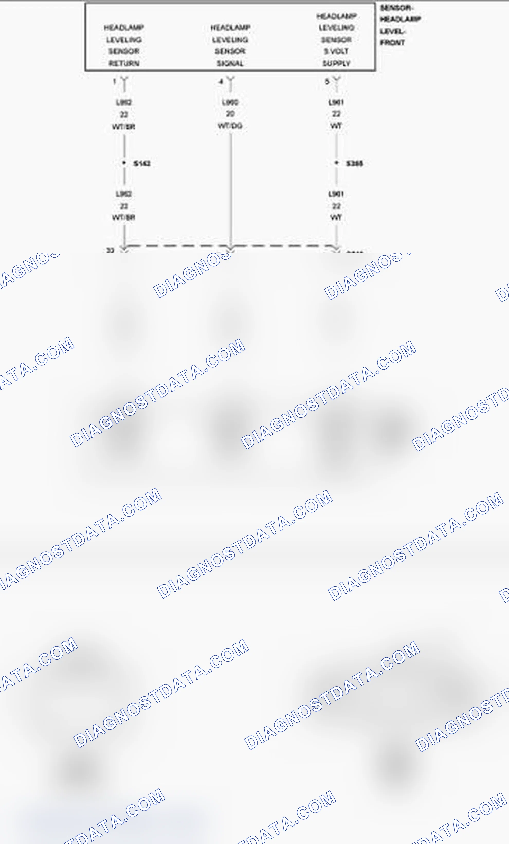 Scheme 1: B167D-00-FRONT HEADLAMP LEVELING SENSOR CIRCUIT PERFORMANCE