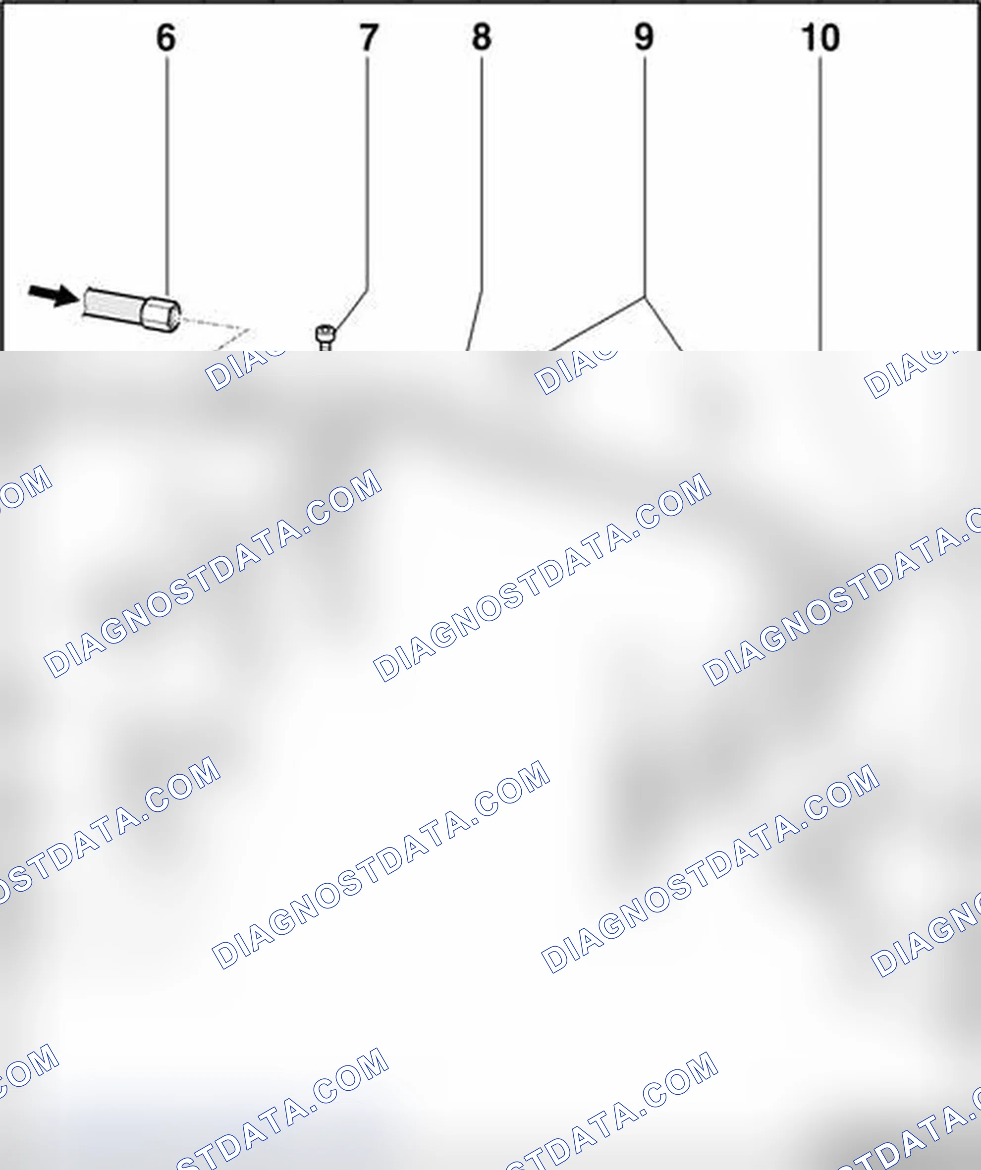 Scheme 768: Fuel rail with injectors, disassembling and assembling