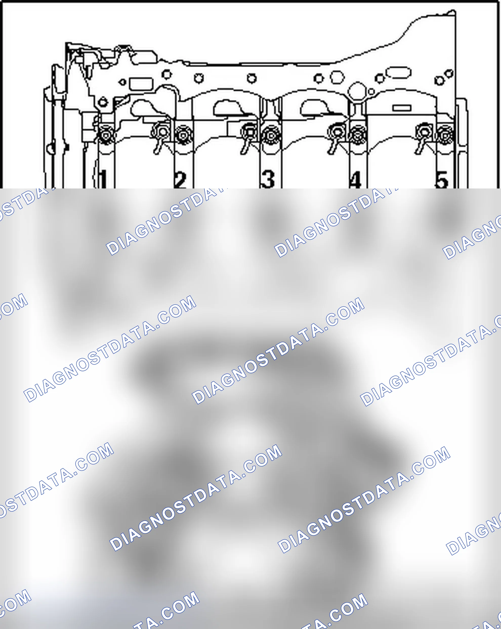 Scheme 289: CRANKSHAFT BEARING SHELLS ALLOCATION
