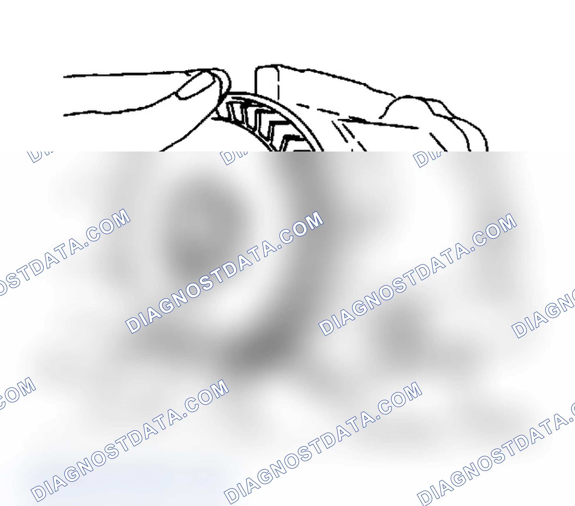 Scheme 44: Removing Centrifugal Fan Filter from Air Injection Pump with Pulley Removed Be careful that fragments do not enter air intake hole.