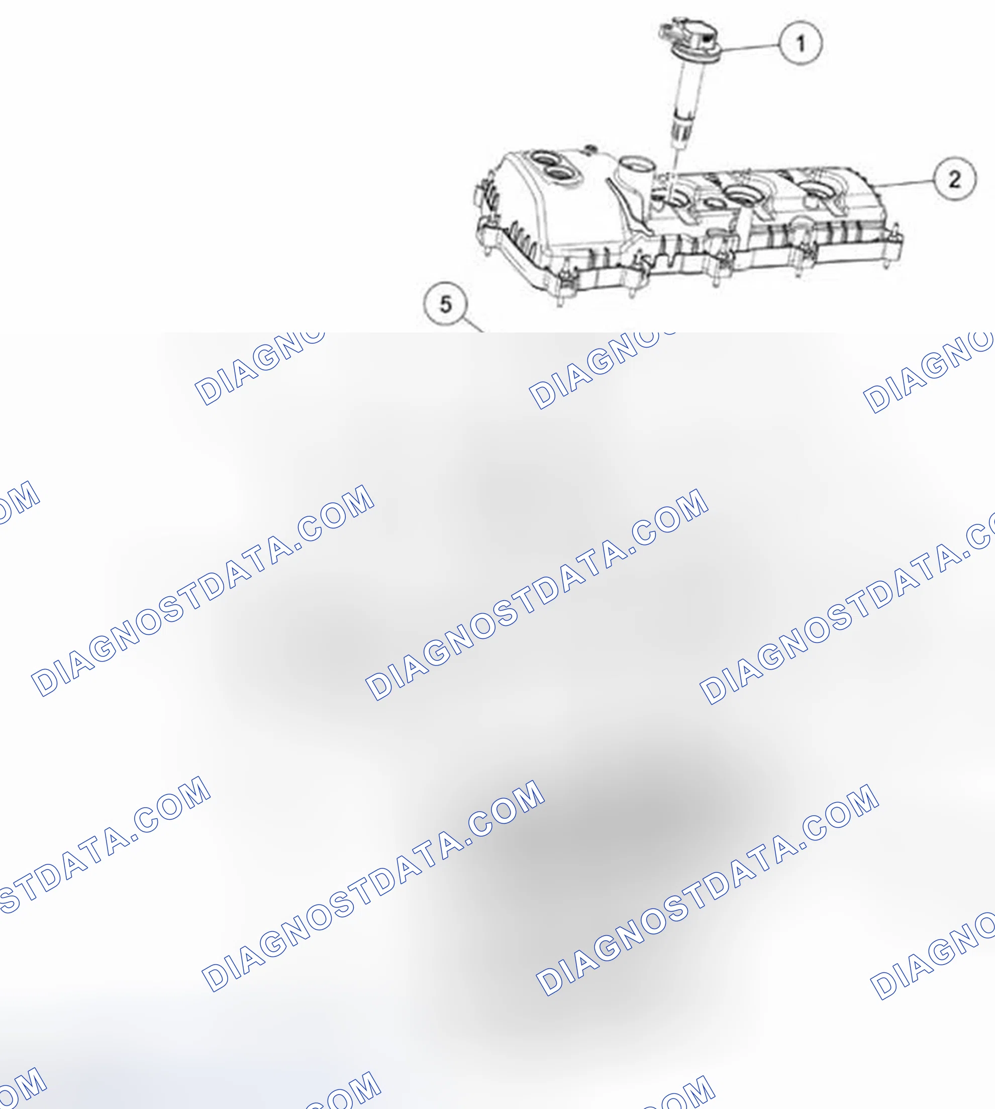 Scheme 1224: Engine Upper - LH Cylinder Head