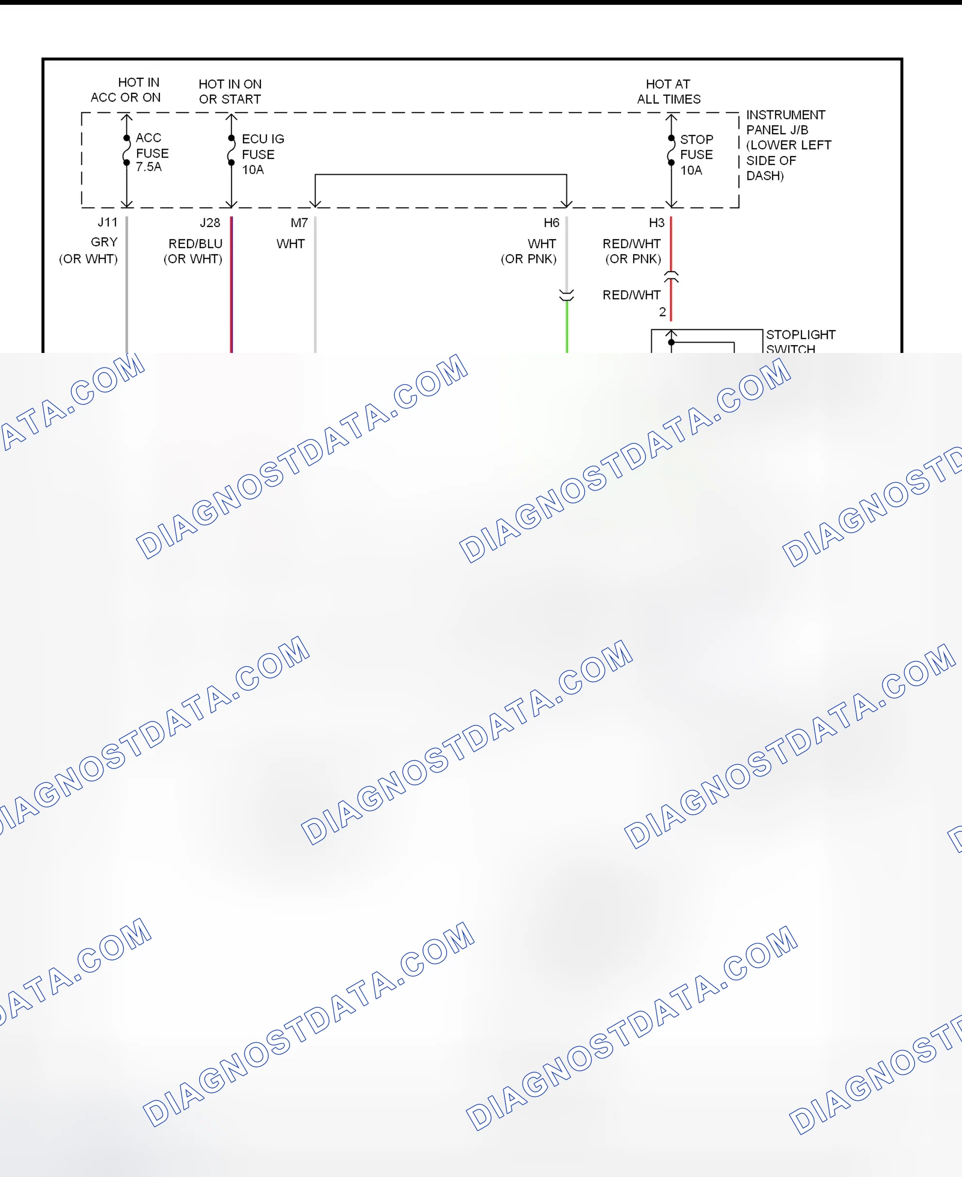 Scheme 326: Shift Interlock System Wiring Diagram (2002 - Toyota RAV4)