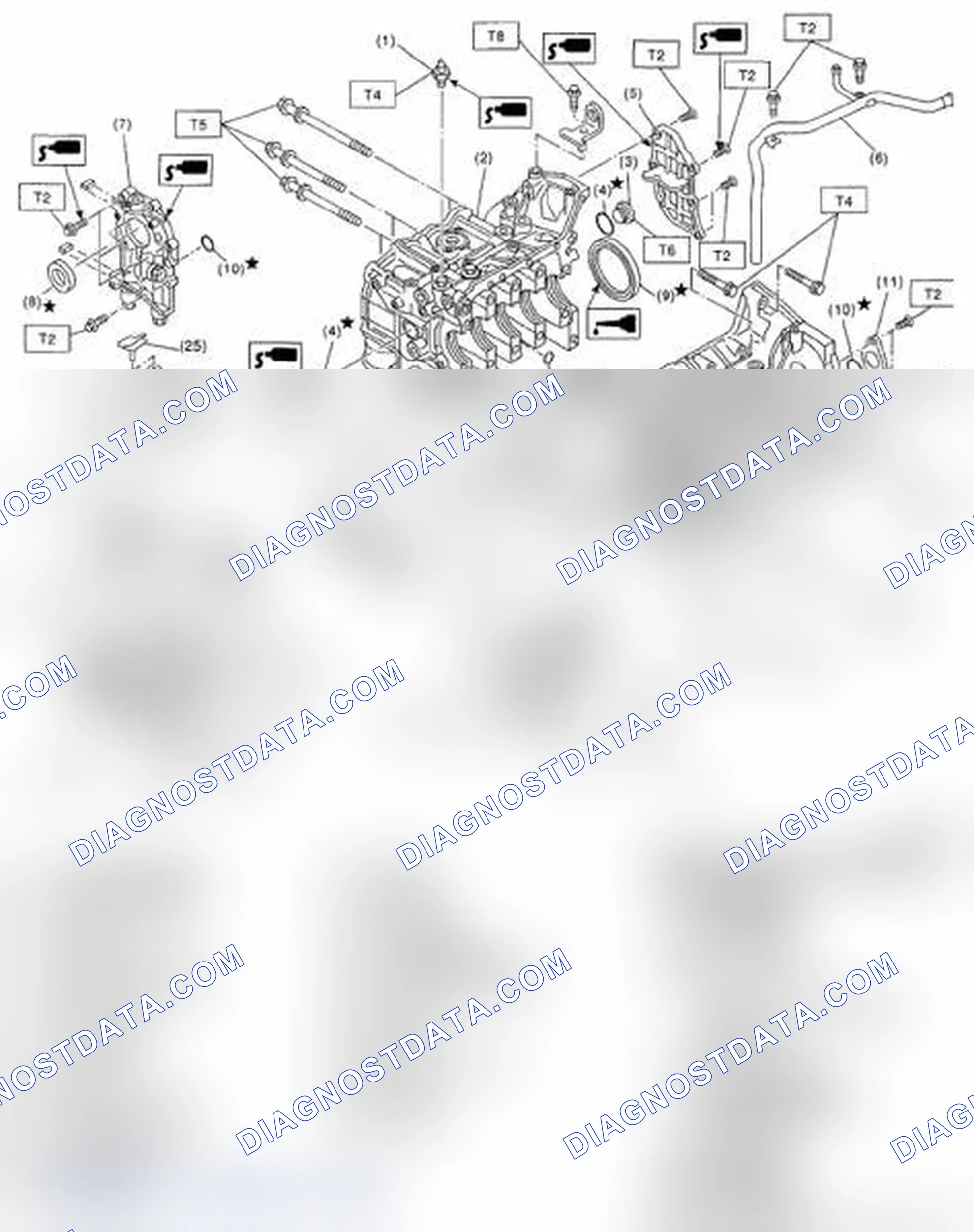 Scheme 45: Identifying Cylinder Block Components With Torque Specifications