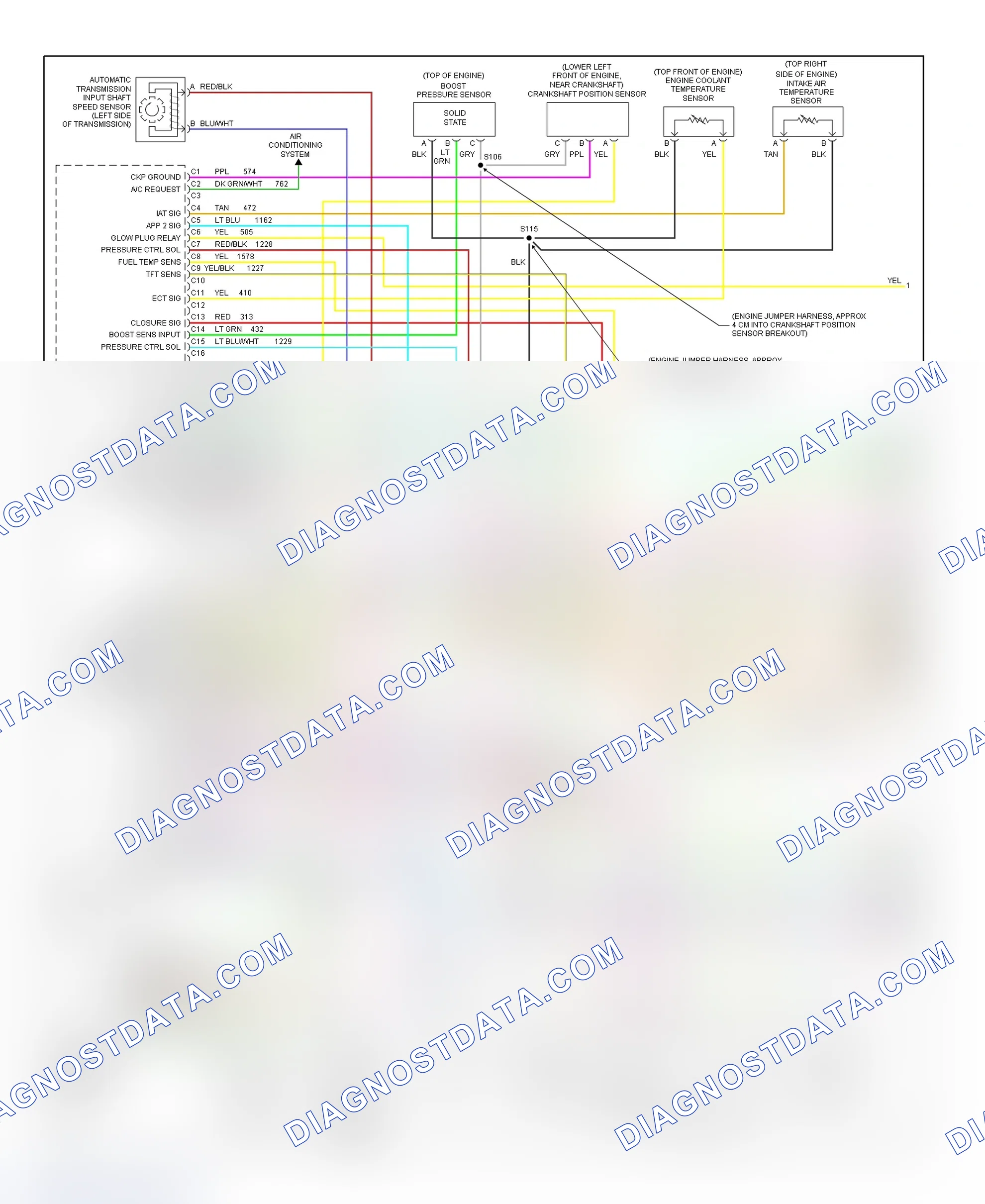 Scheme 56: PCM Wiring Diagram (Express & Savana - 6.5L - 1 Of 4)