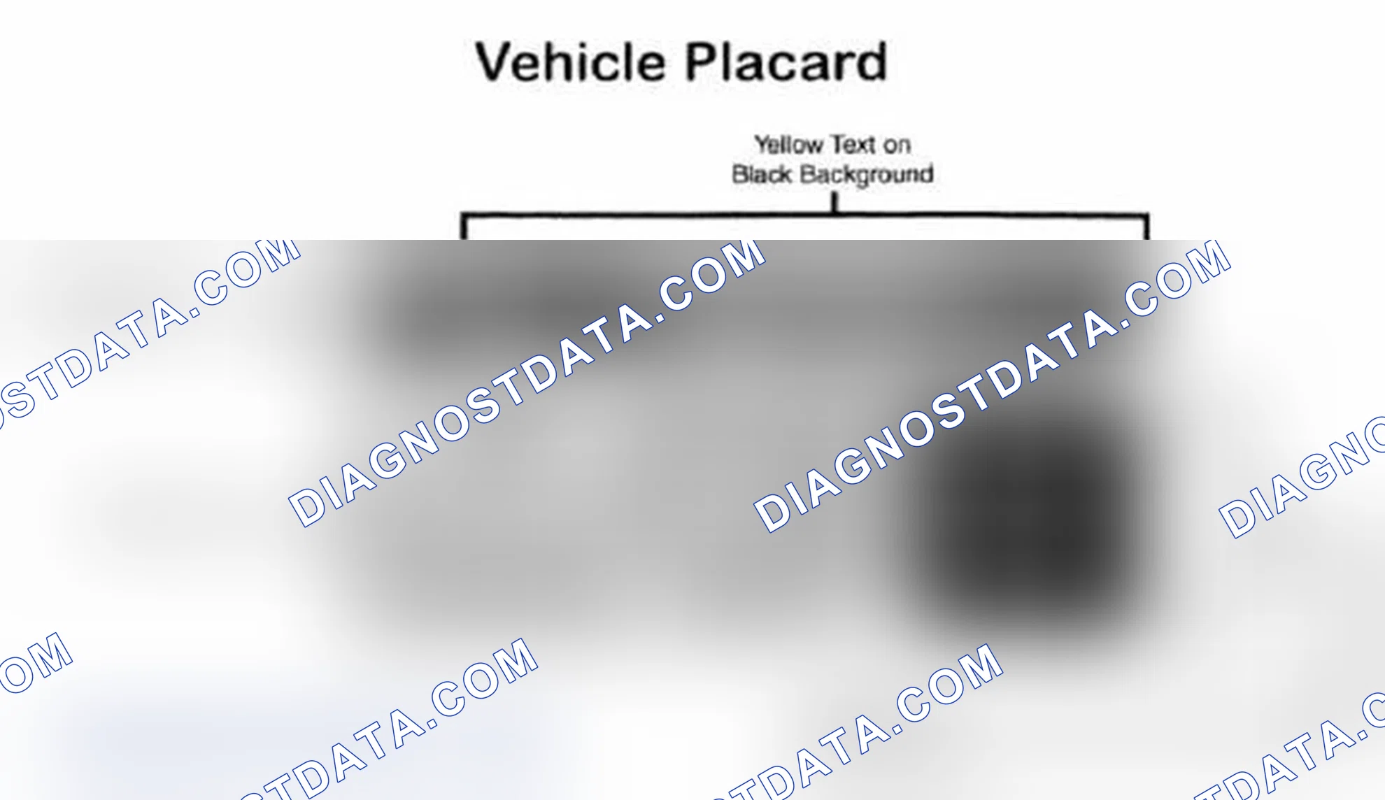 Scheme 28: Vehicle Tire Placard - Typical