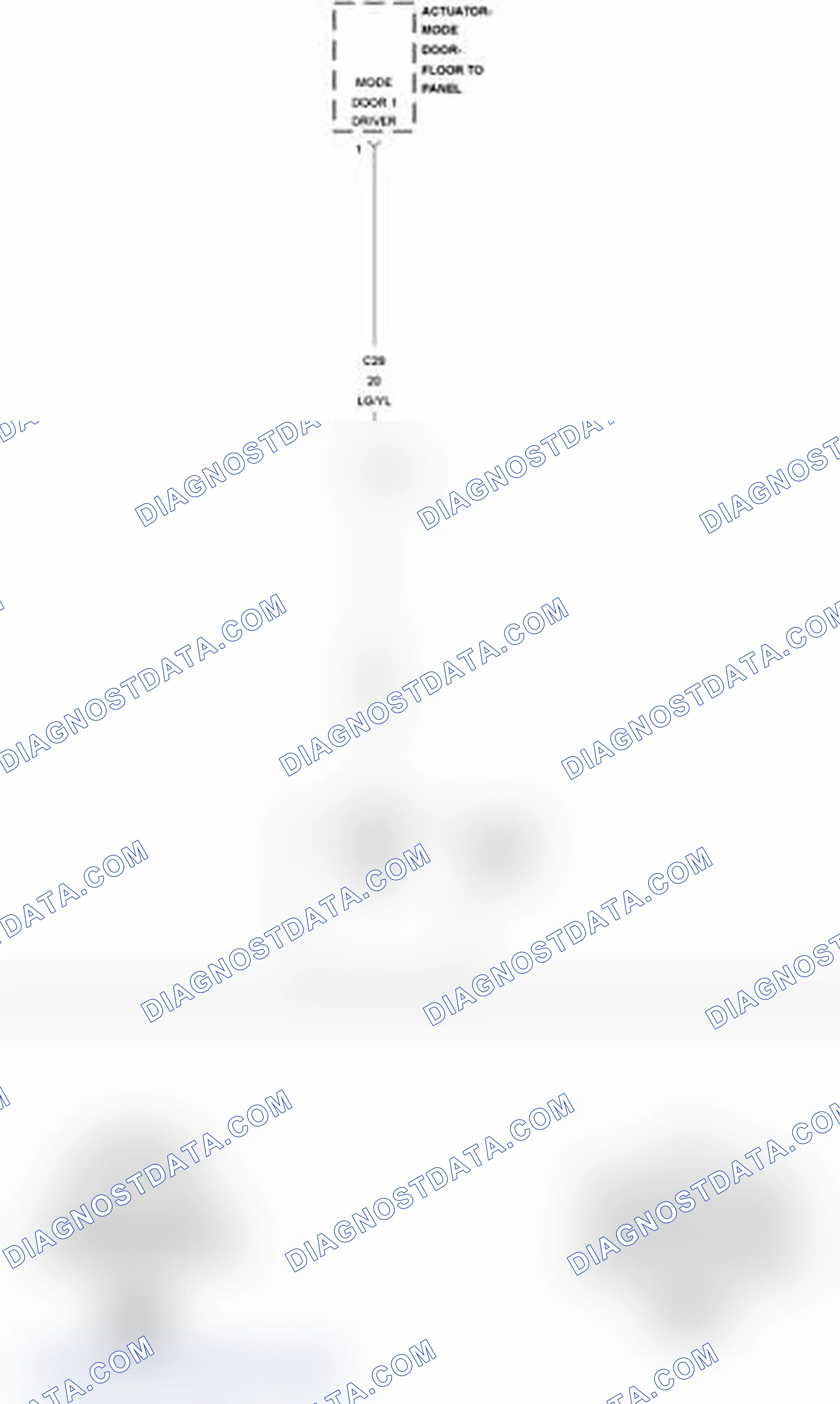 Scheme 17: B1042-PANEL MODE DOOR 1 CONTROL CIRCUIT HIGH
