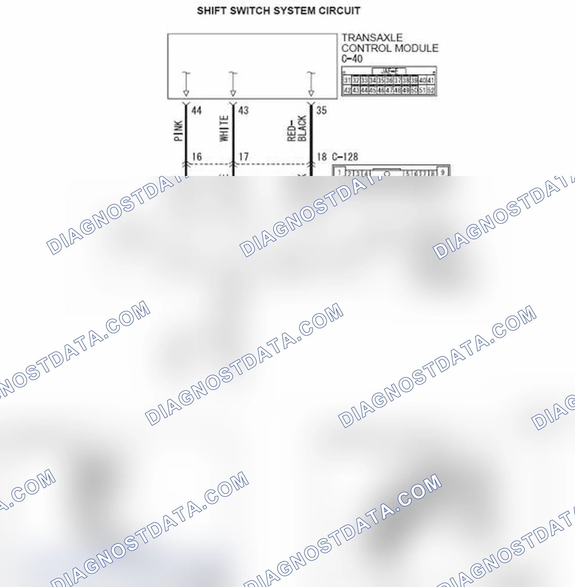 Scheme 40: DTC P0826: Malfunction of Shift Switch Assembly