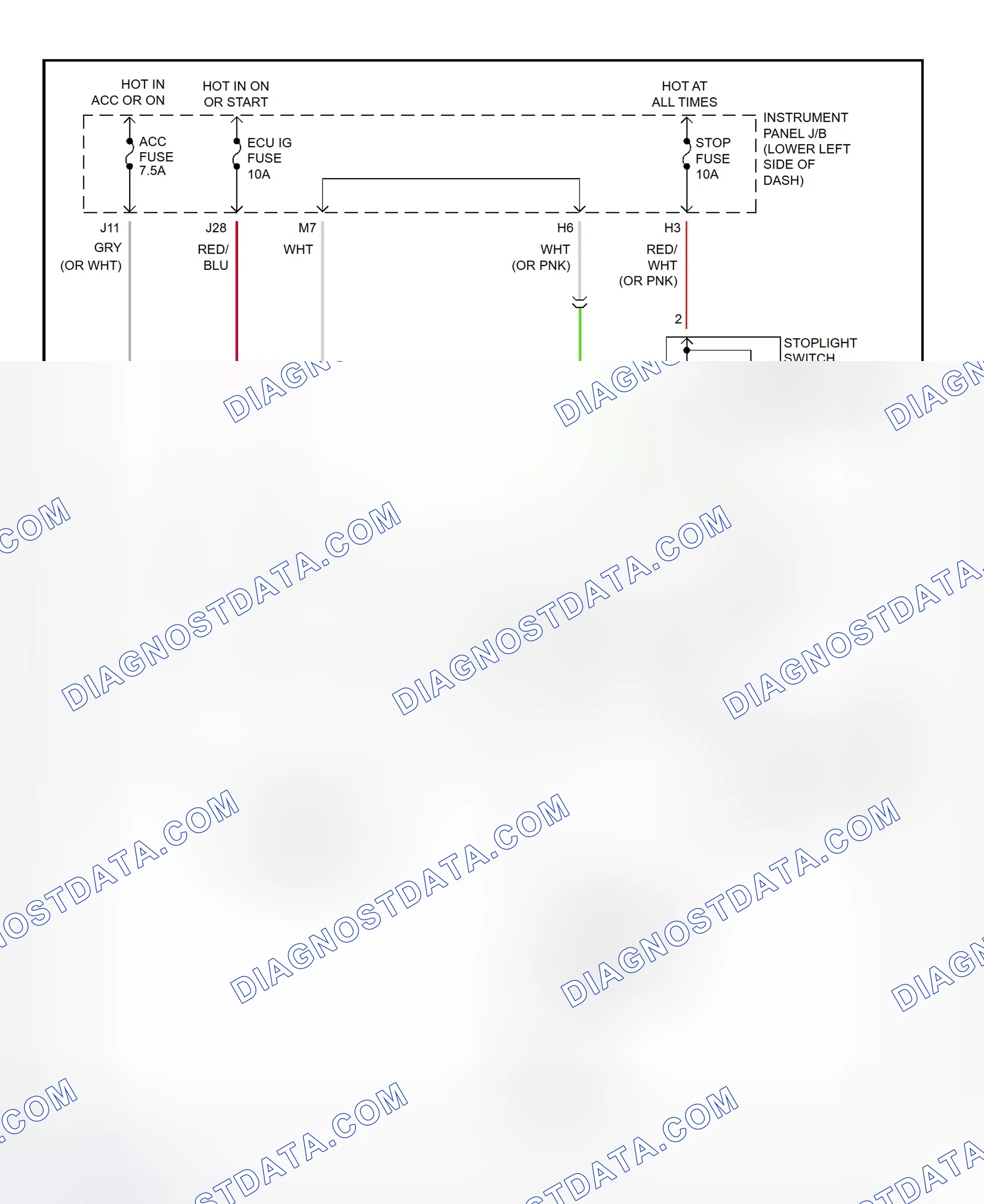 Scheme 446: Shift Interlock System Wiring Diagram (2001 - Toyota RAV4)
