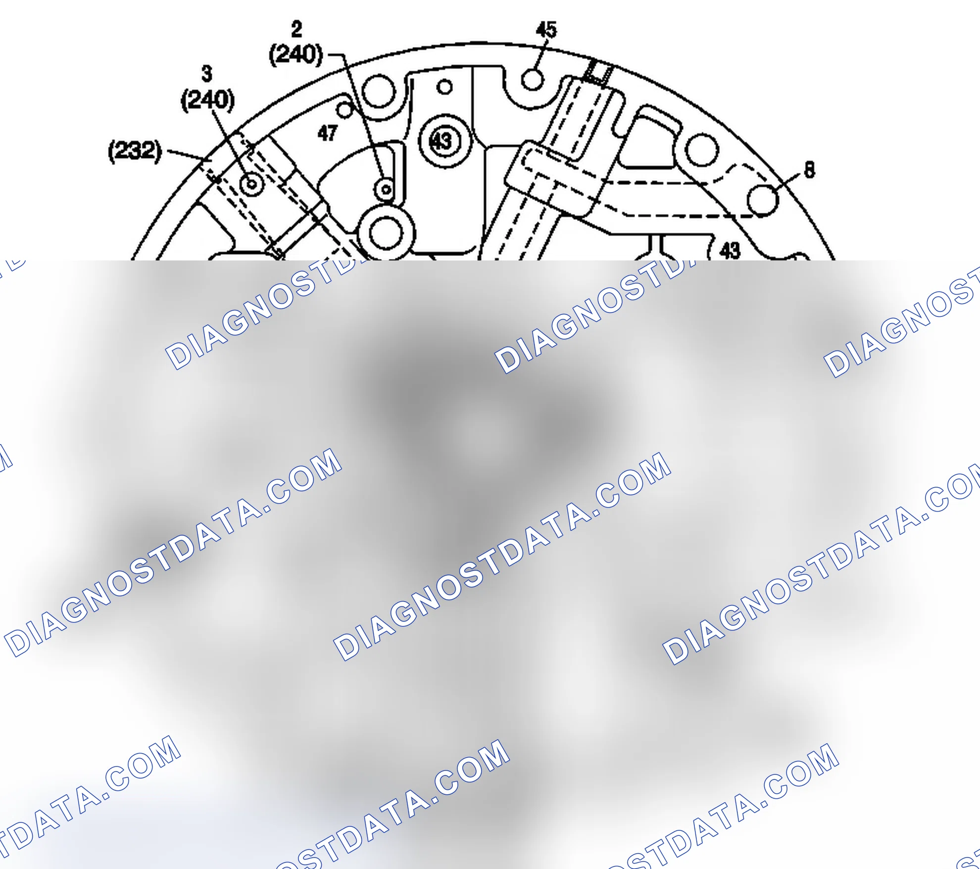 Scheme 26: Pump Cover Fluid Passages (Case Side)