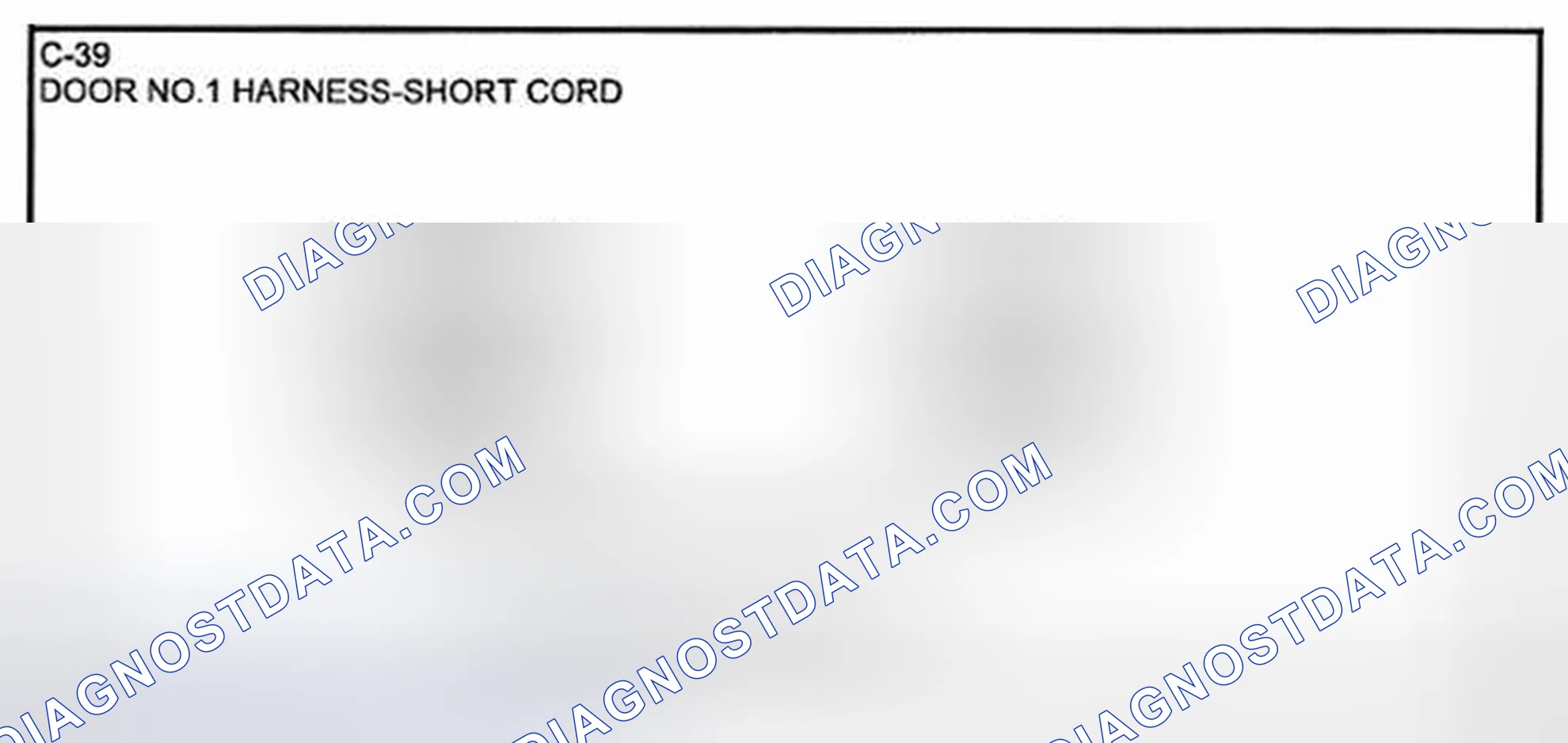 Scheme 65: Identifying Short Cord Door No.1 Harness Connector Terminals (C-39)