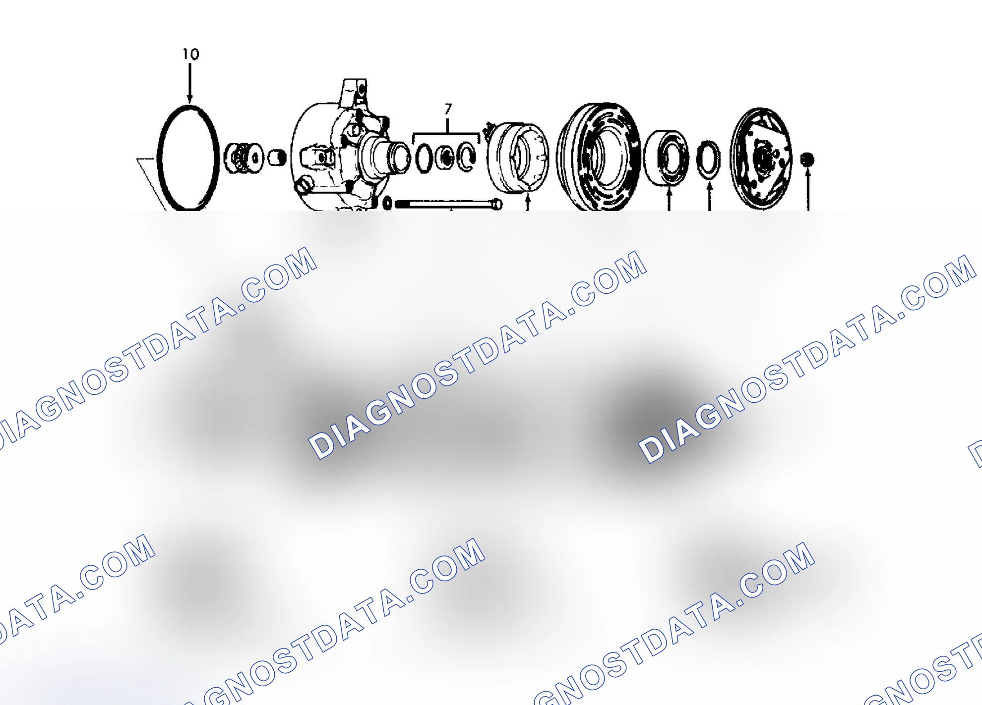 Scheme 5: Exploded View of Harrison V5 5-Cylinder Compressor