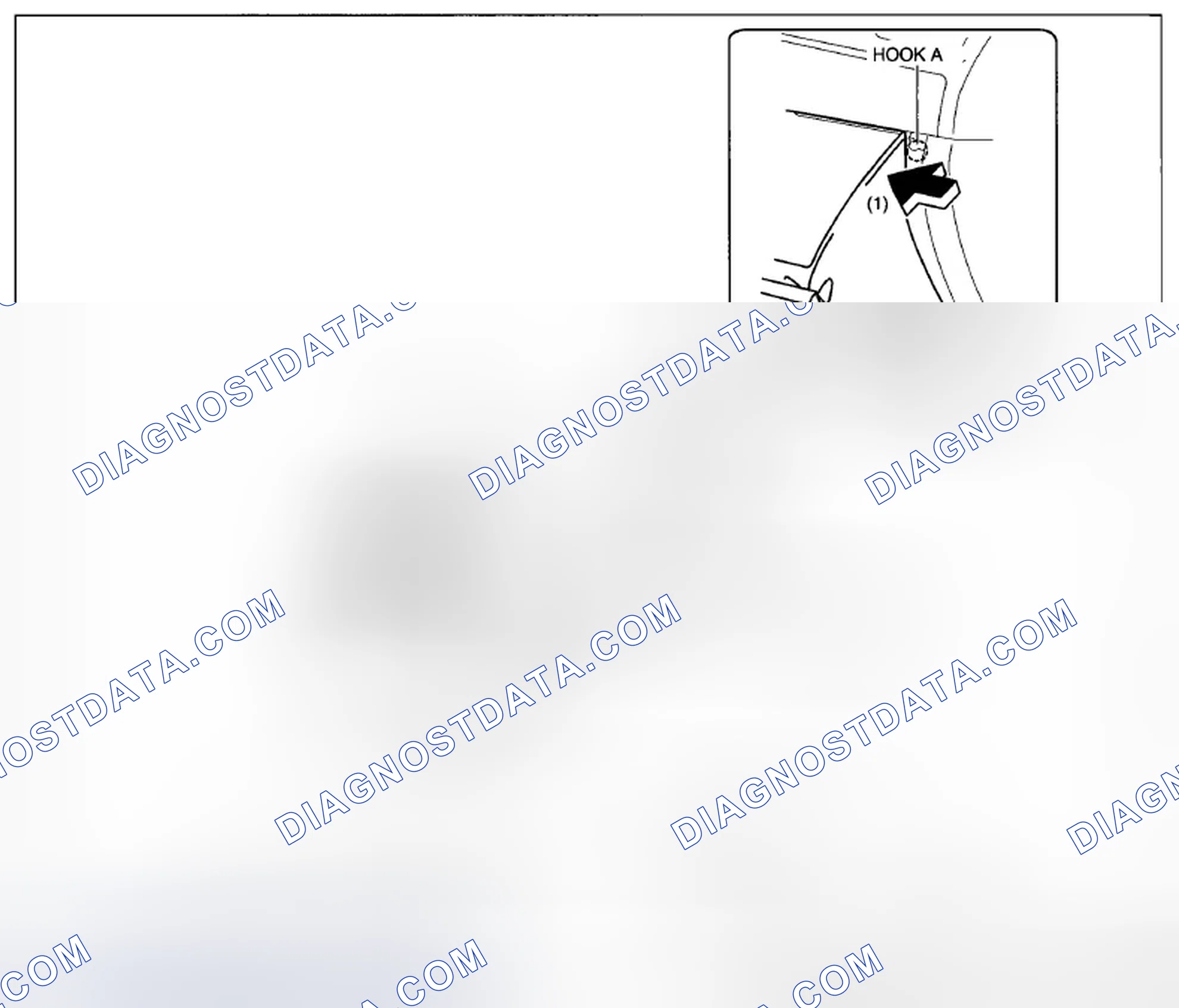 Scheme 95: GLOVE COMPARTMENT REMOVAL/INSTALLATION