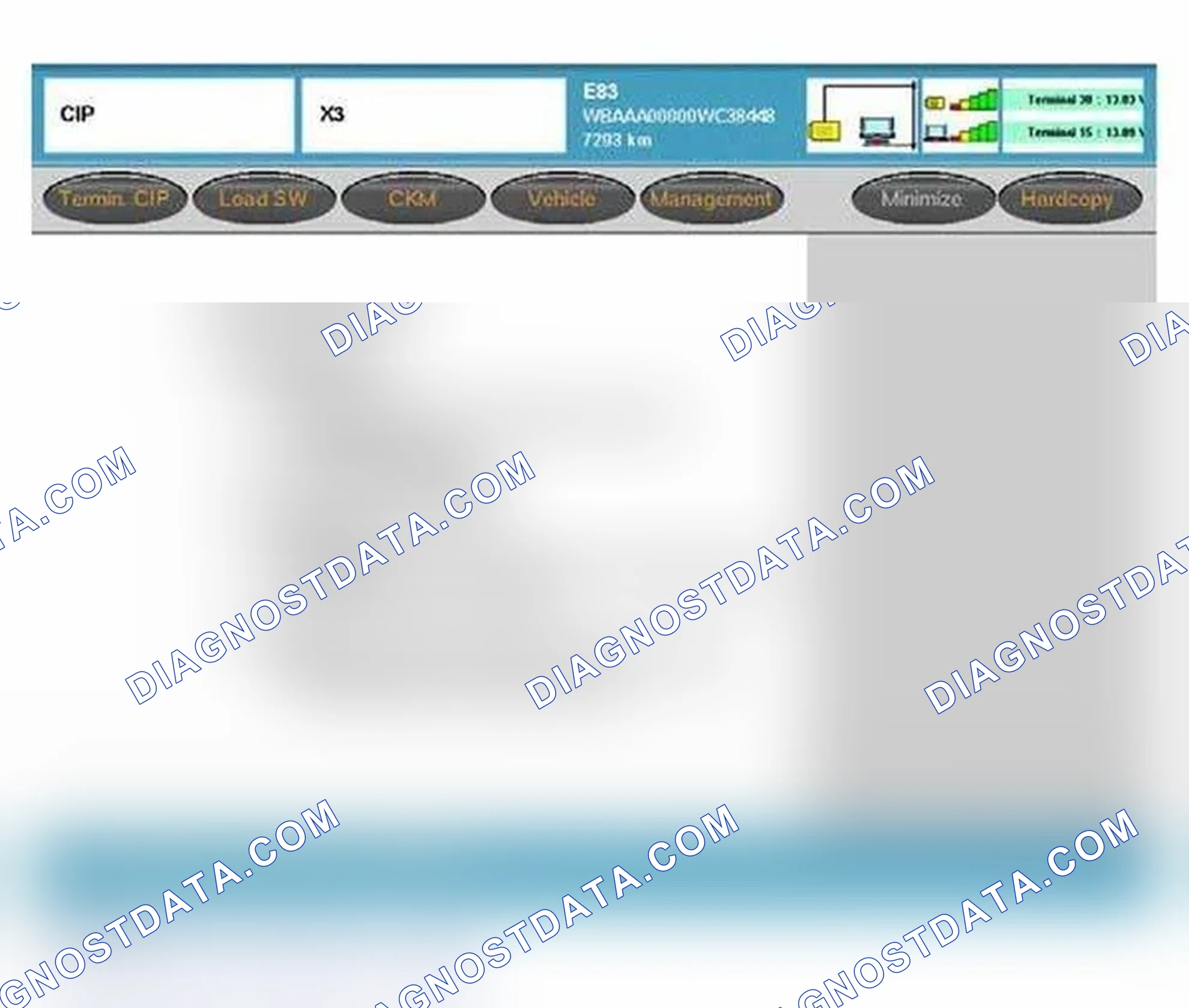 Scheme 248: CIP Main Selection Screen