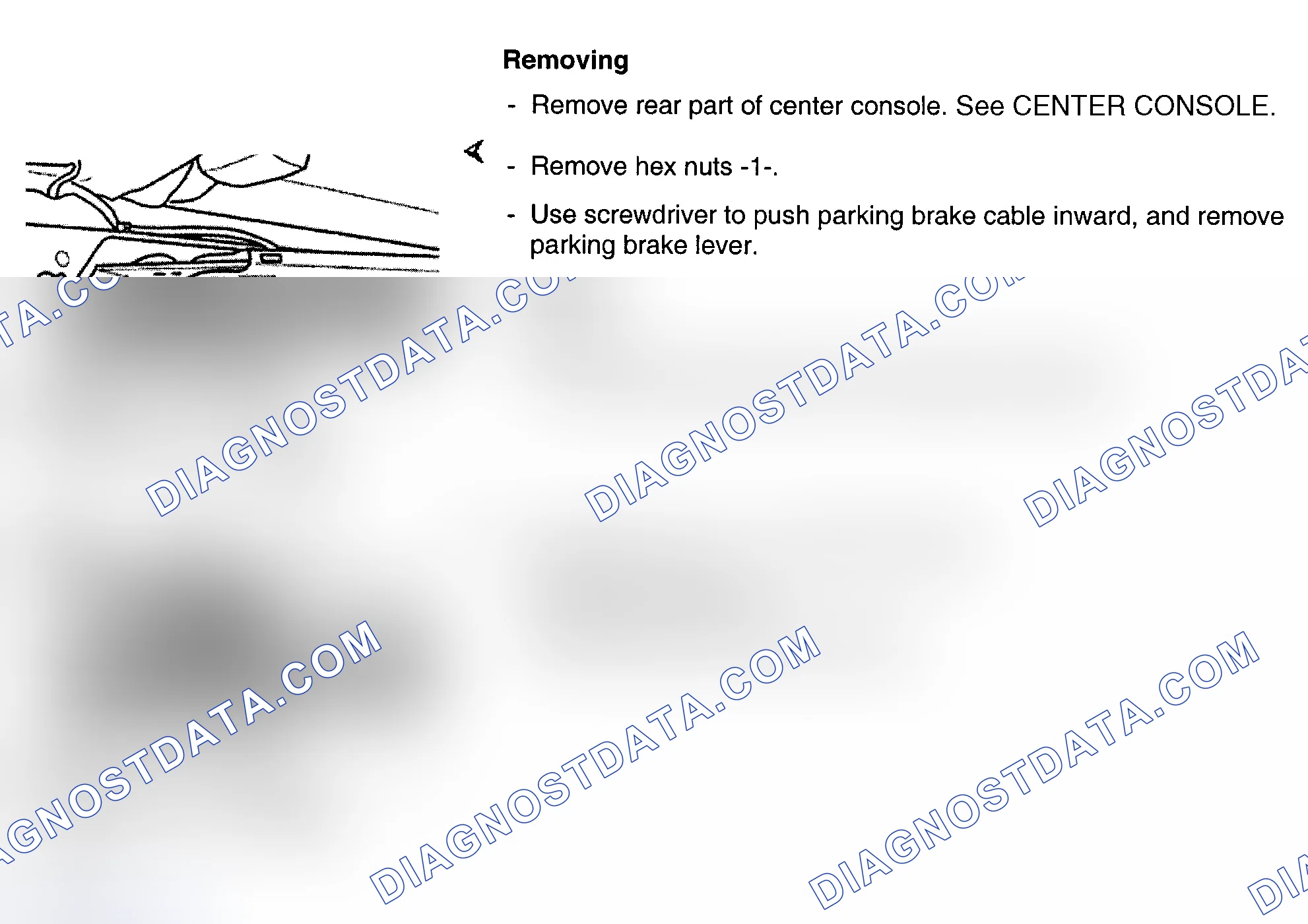 Scheme 29: PARKING BRAKE HANDLE