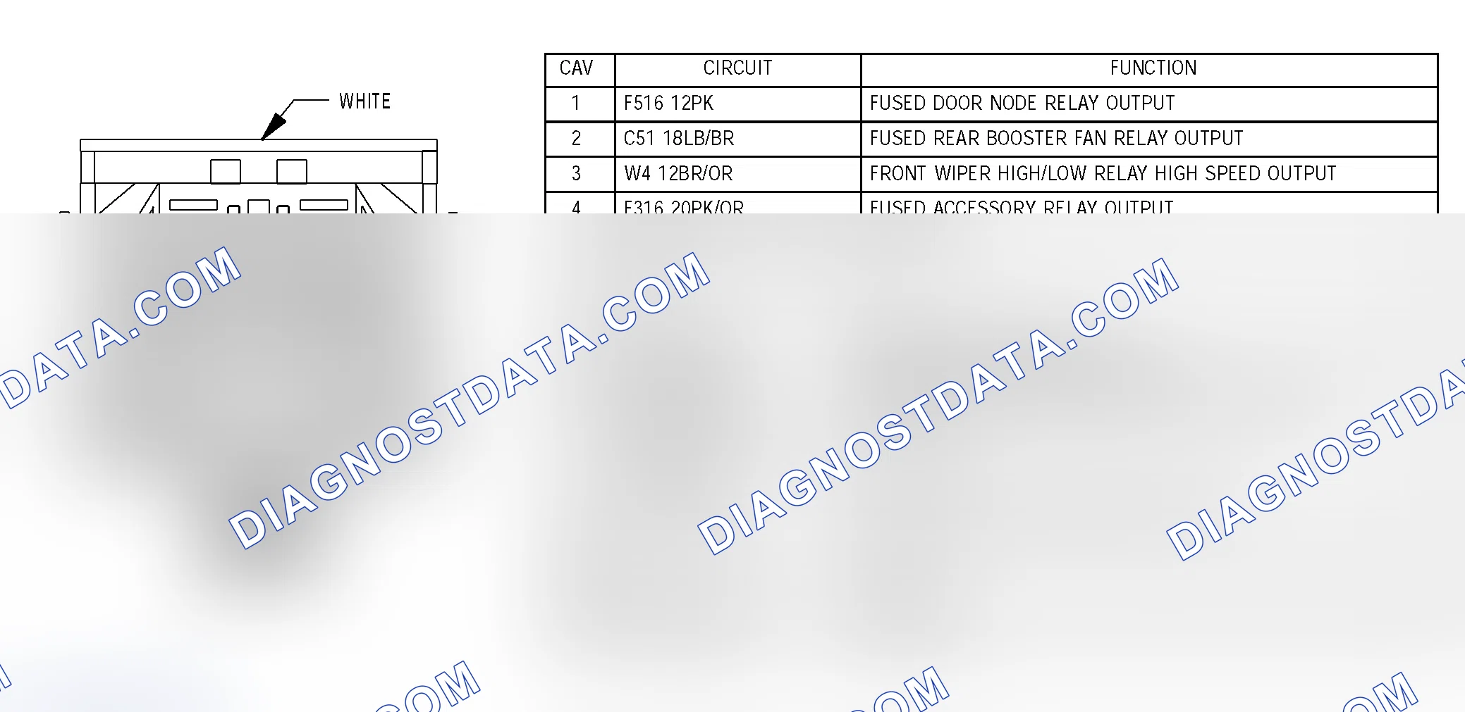 Scheme 365: INTEGRATED POWER MODULE C8 - WHITE 15 WAY