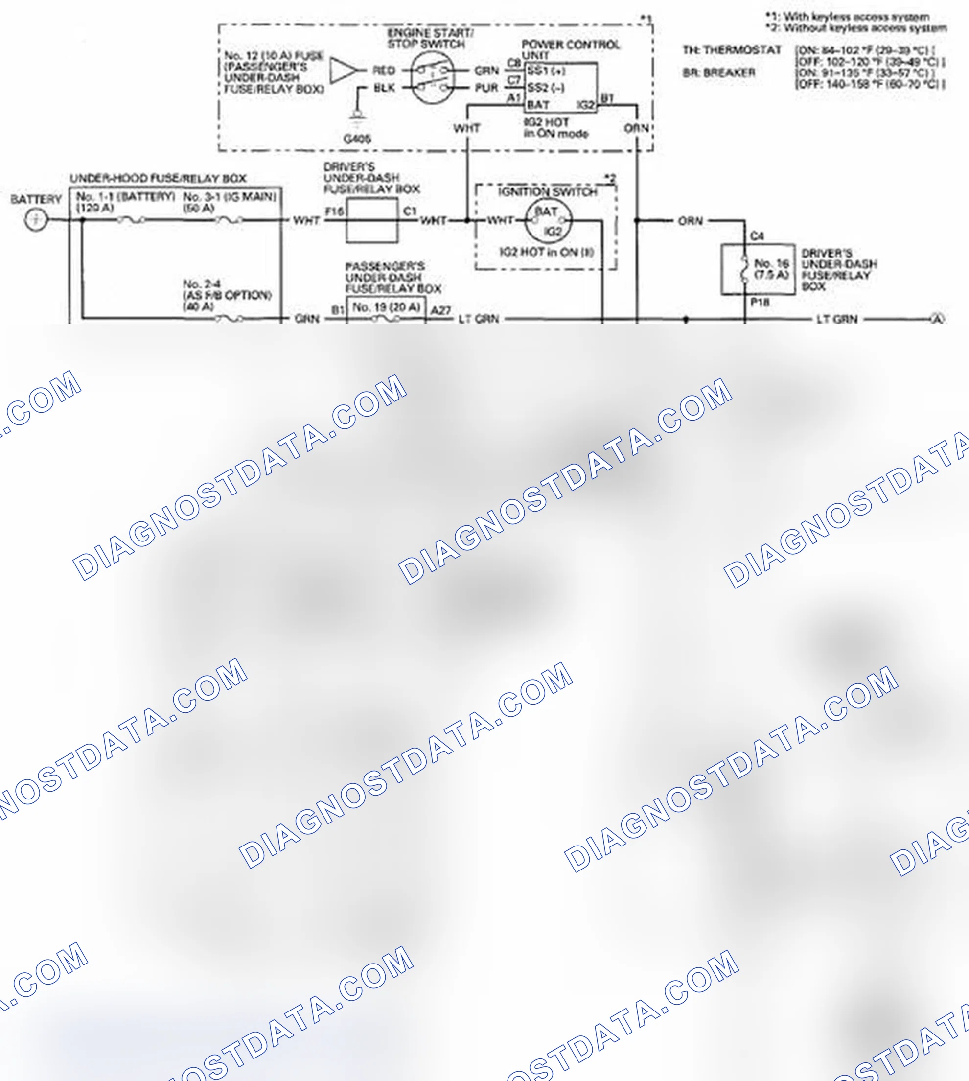 Scheme 278: Circuit Diagram - Front Seat