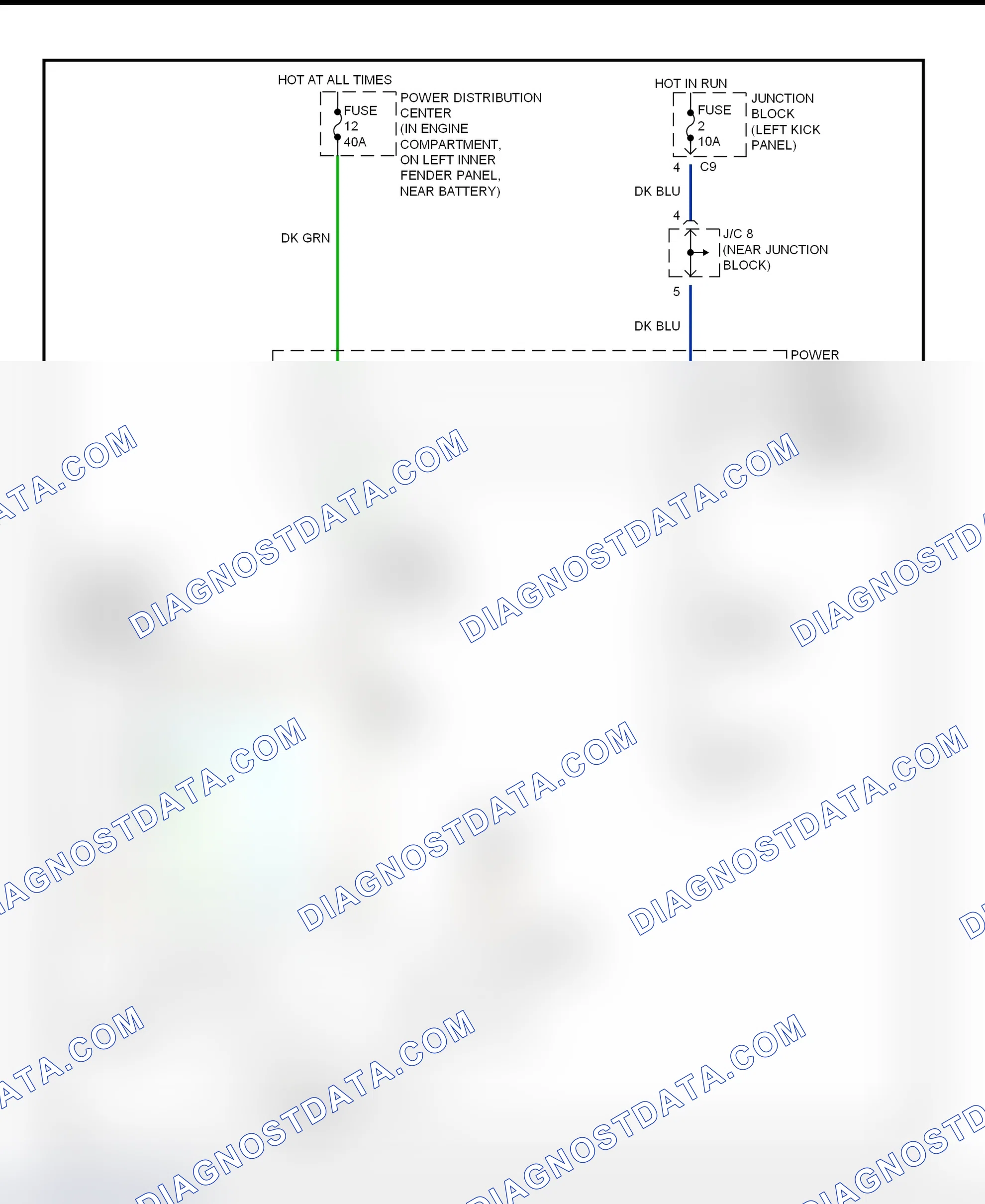 Fig. 19: Heater System Wiring Diagram (Ram Pickup)