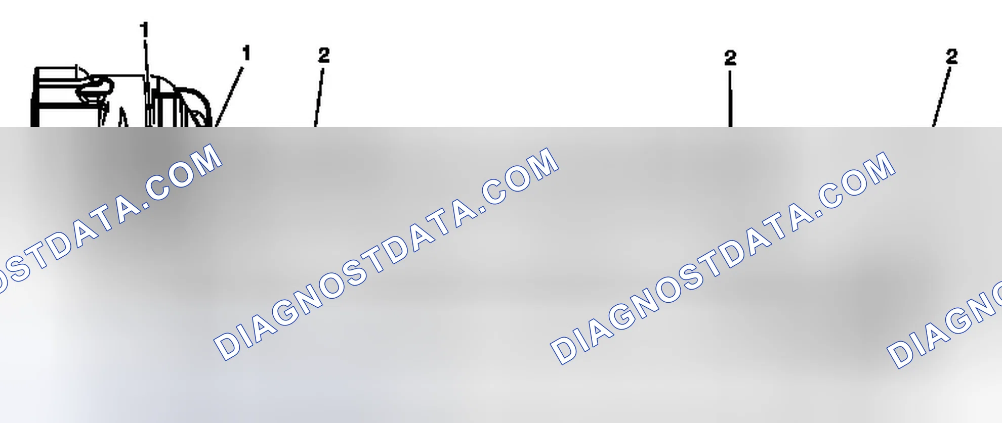 Scheme 104: Cylinder Head - Exhaust Manifold Deck View