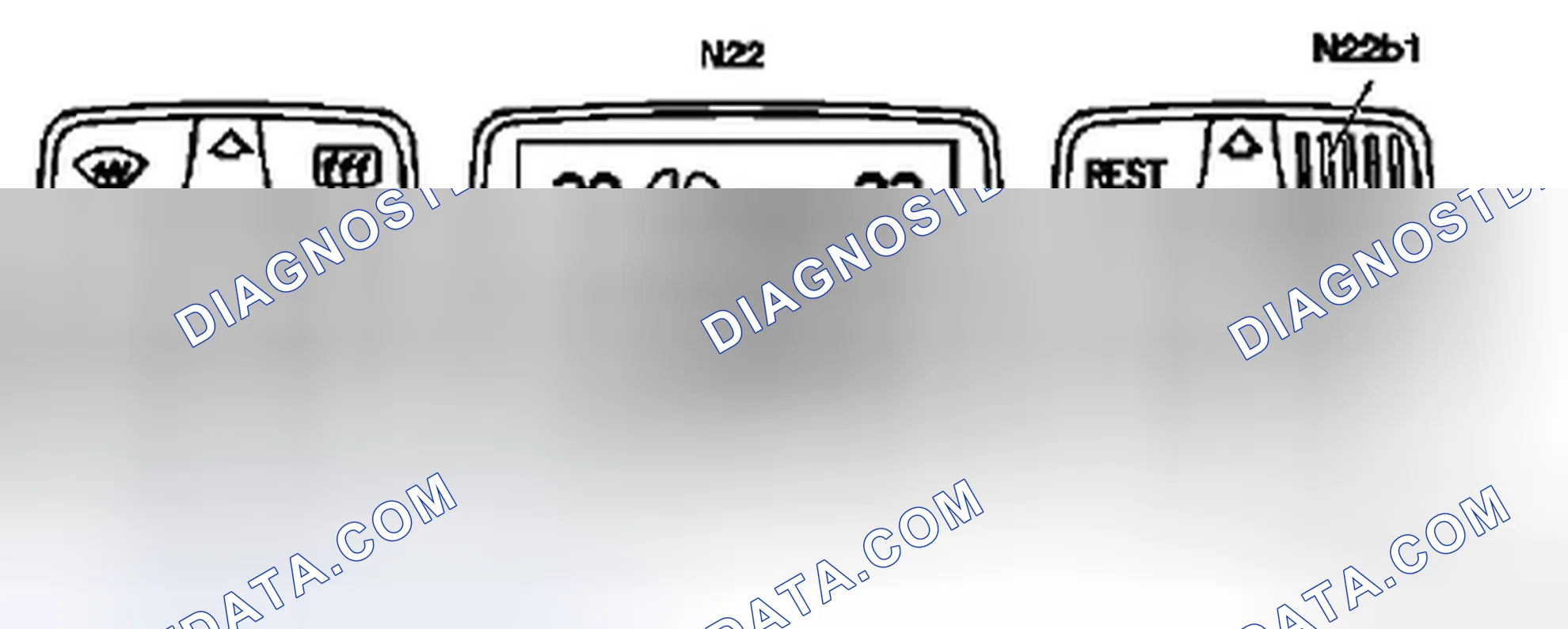Fig. 89: Identifying Automatic A/C Pushbutton Control Module And In-Car Temperature Sensor