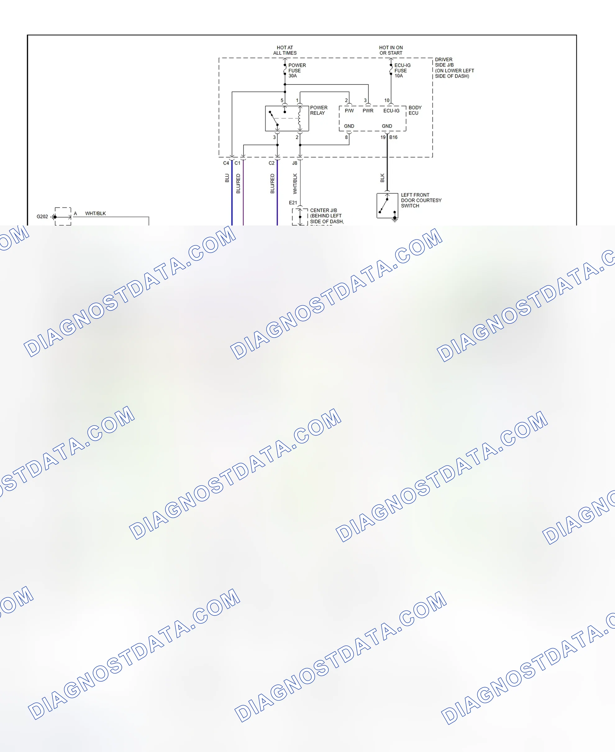 Scheme 12: Power Window System Wiring Diagram (4Runner)
