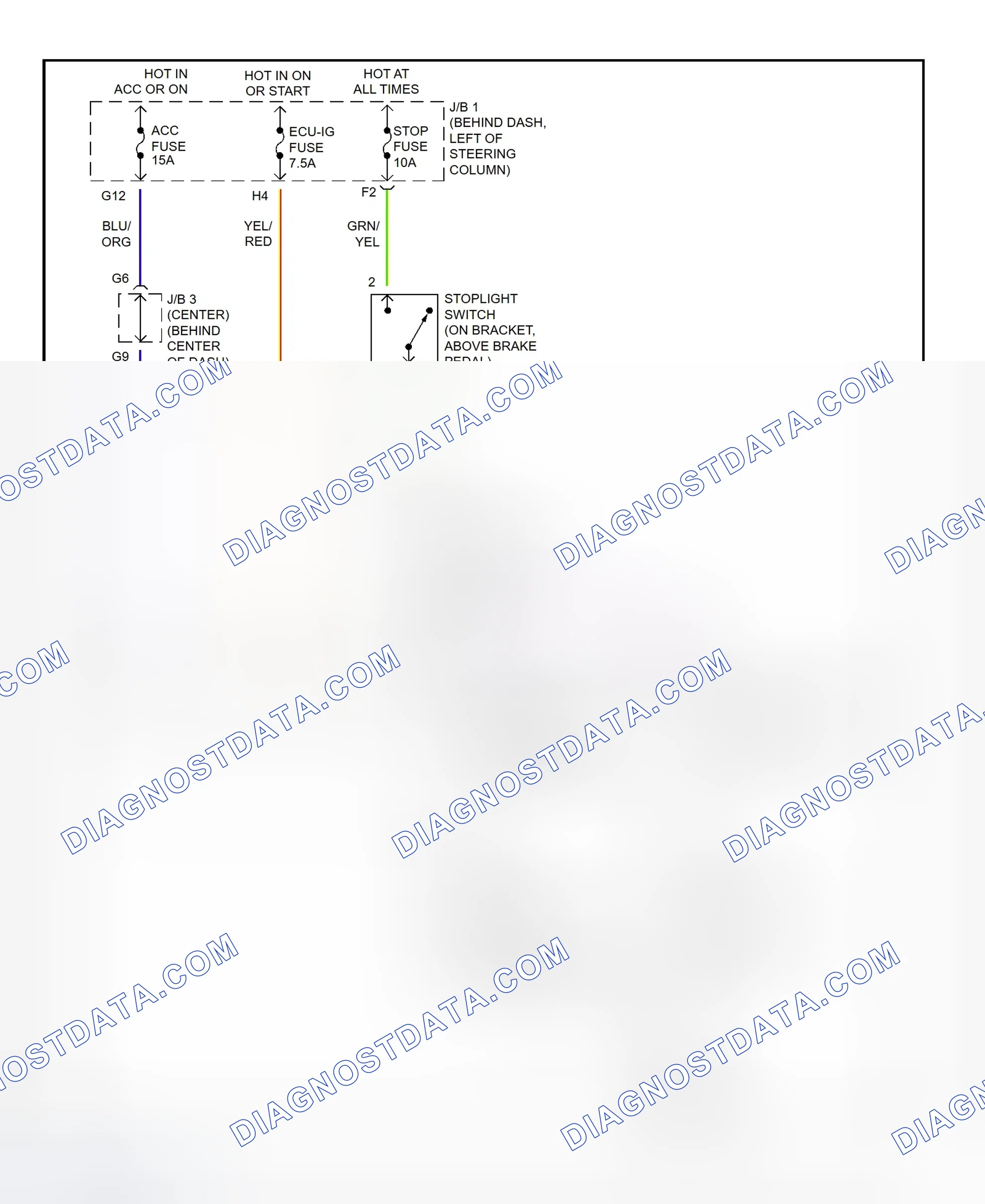 Scheme 415: Shift Interlock System Wiring Diagram (2001 - Toyota Tacoma)