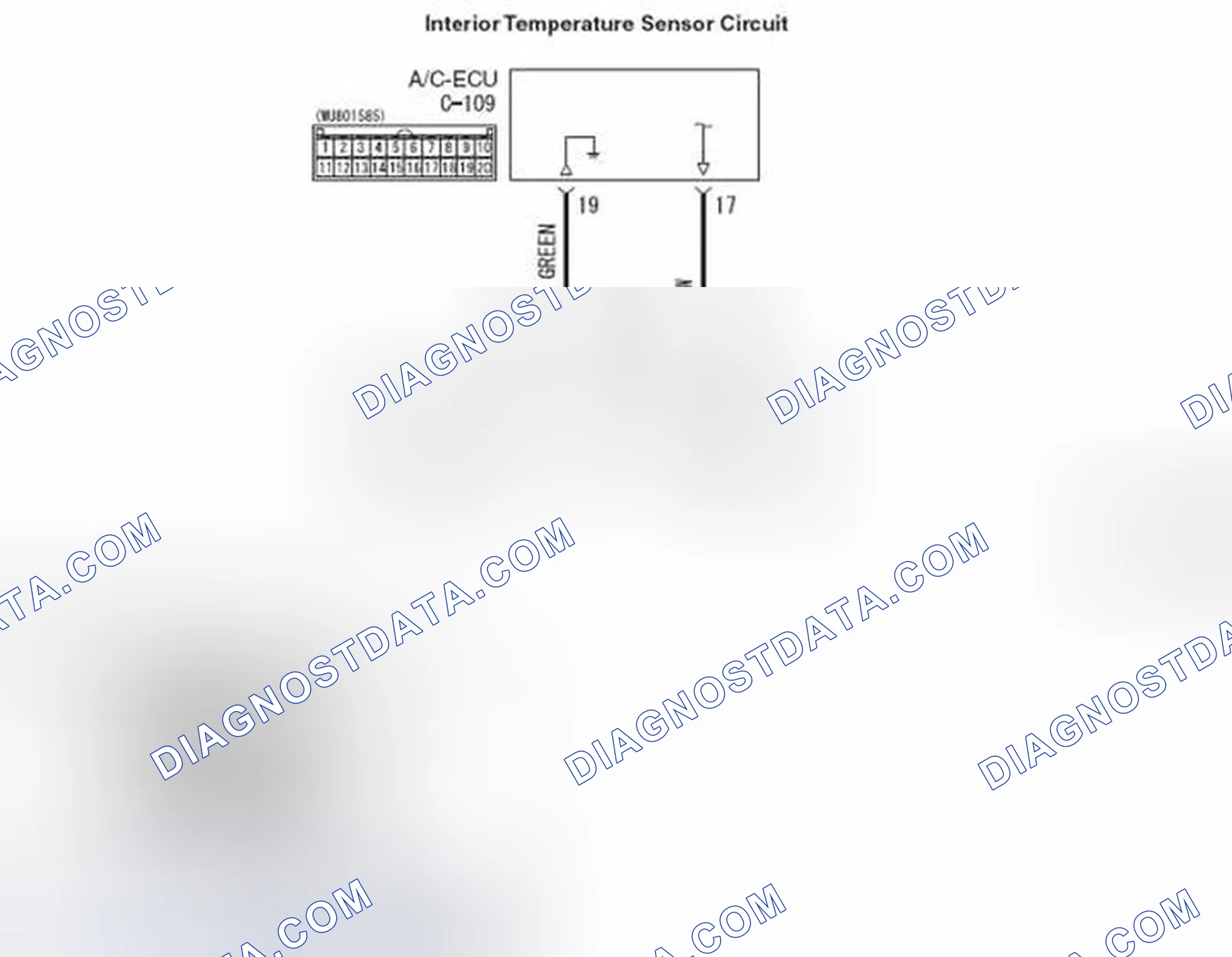 Scheme 2: DTC B10C0, B10C1: Interior Temperature Sensor System