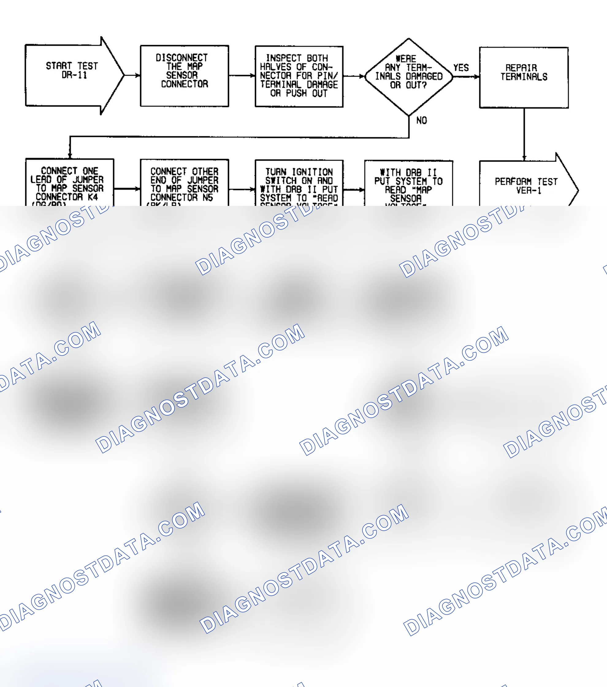 Scheme 298: DR11 - Checking For "MAP VOLTAGE TOO HIGH" Fault Message