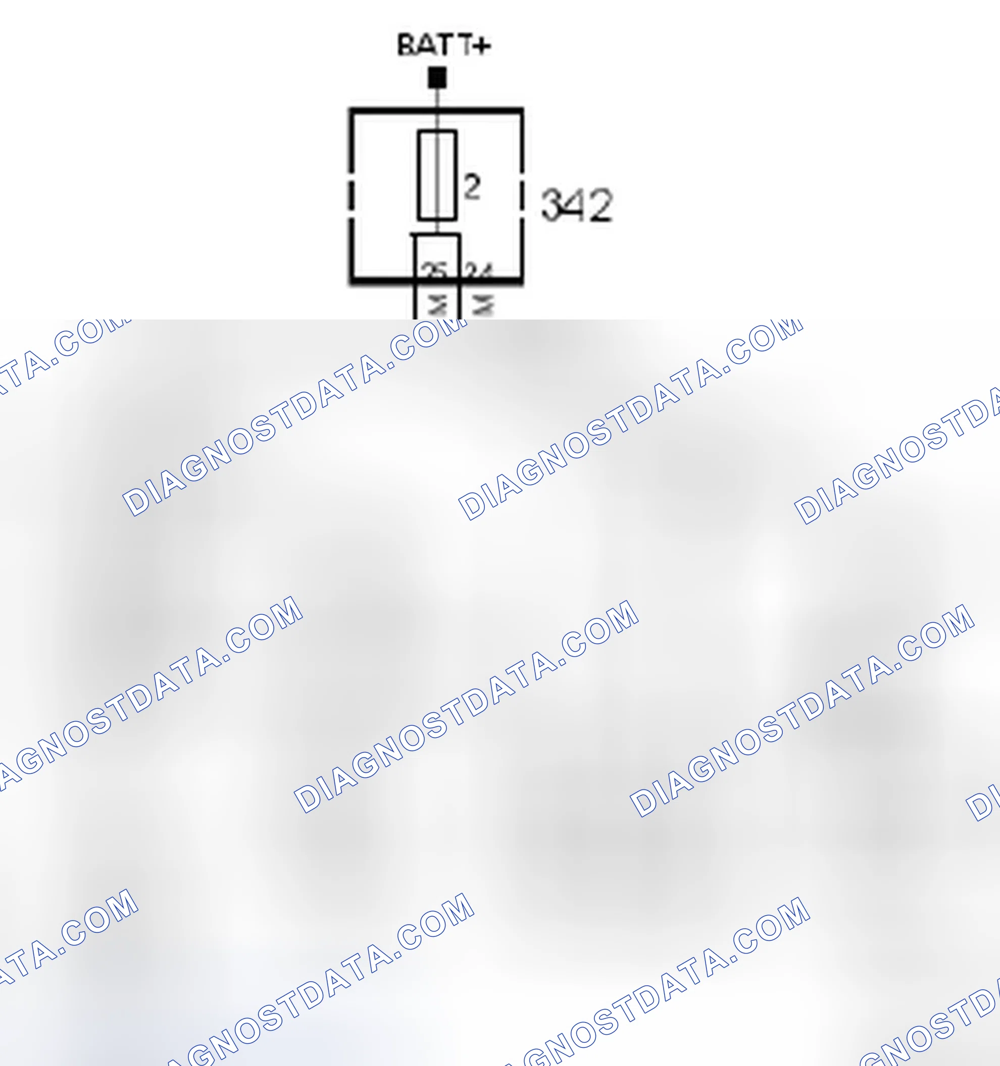 Scheme 862: Fuse 2, engine bay fuse box 342