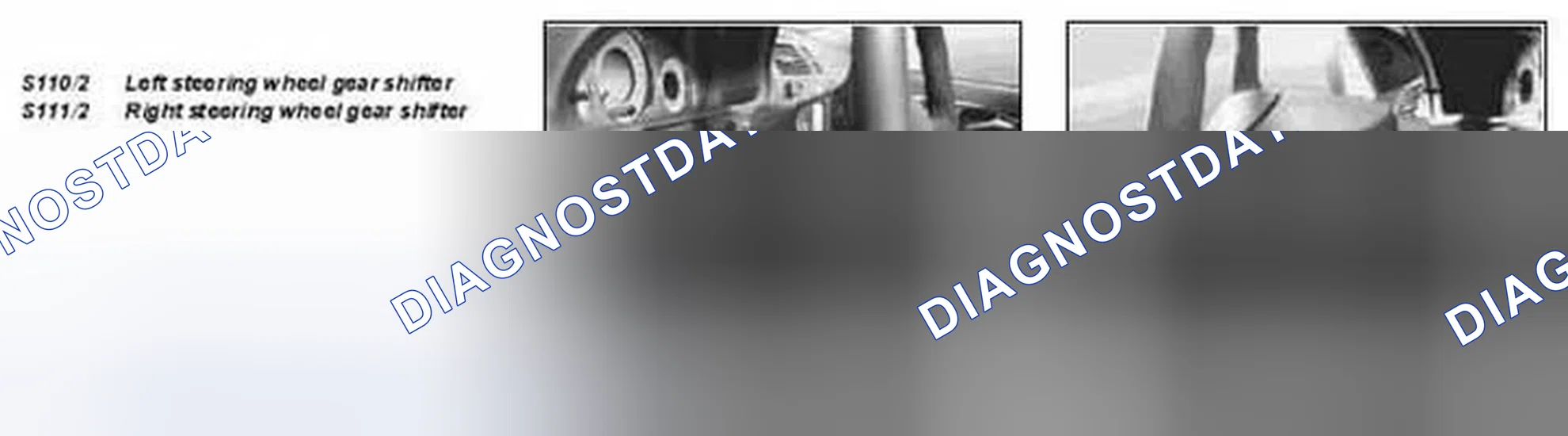 Scheme 343: Identifying Steering Wheel Gear Shifter (Shown On Model 211)