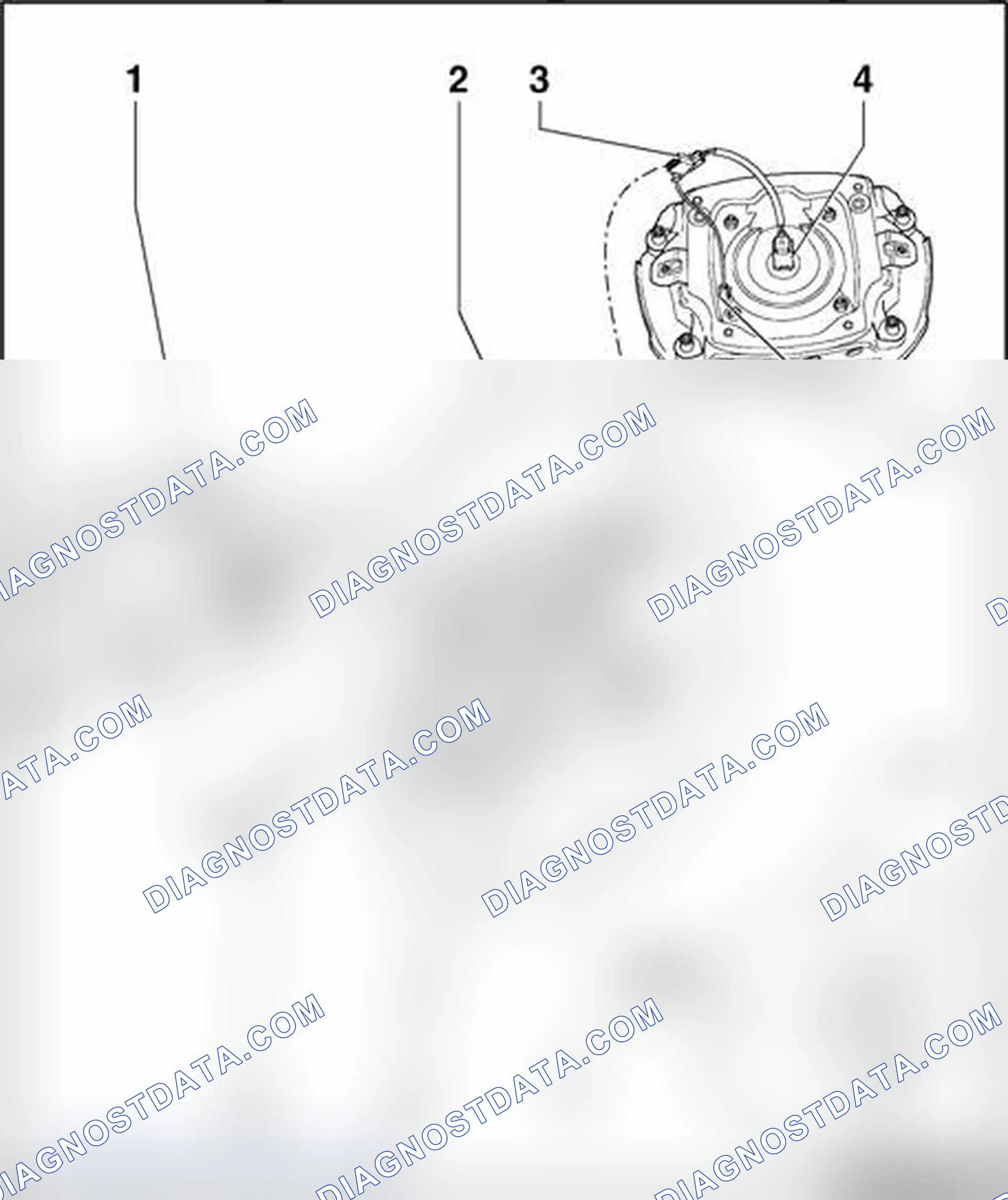 Scheme 298: Steering wheel with airbag, assembly overview