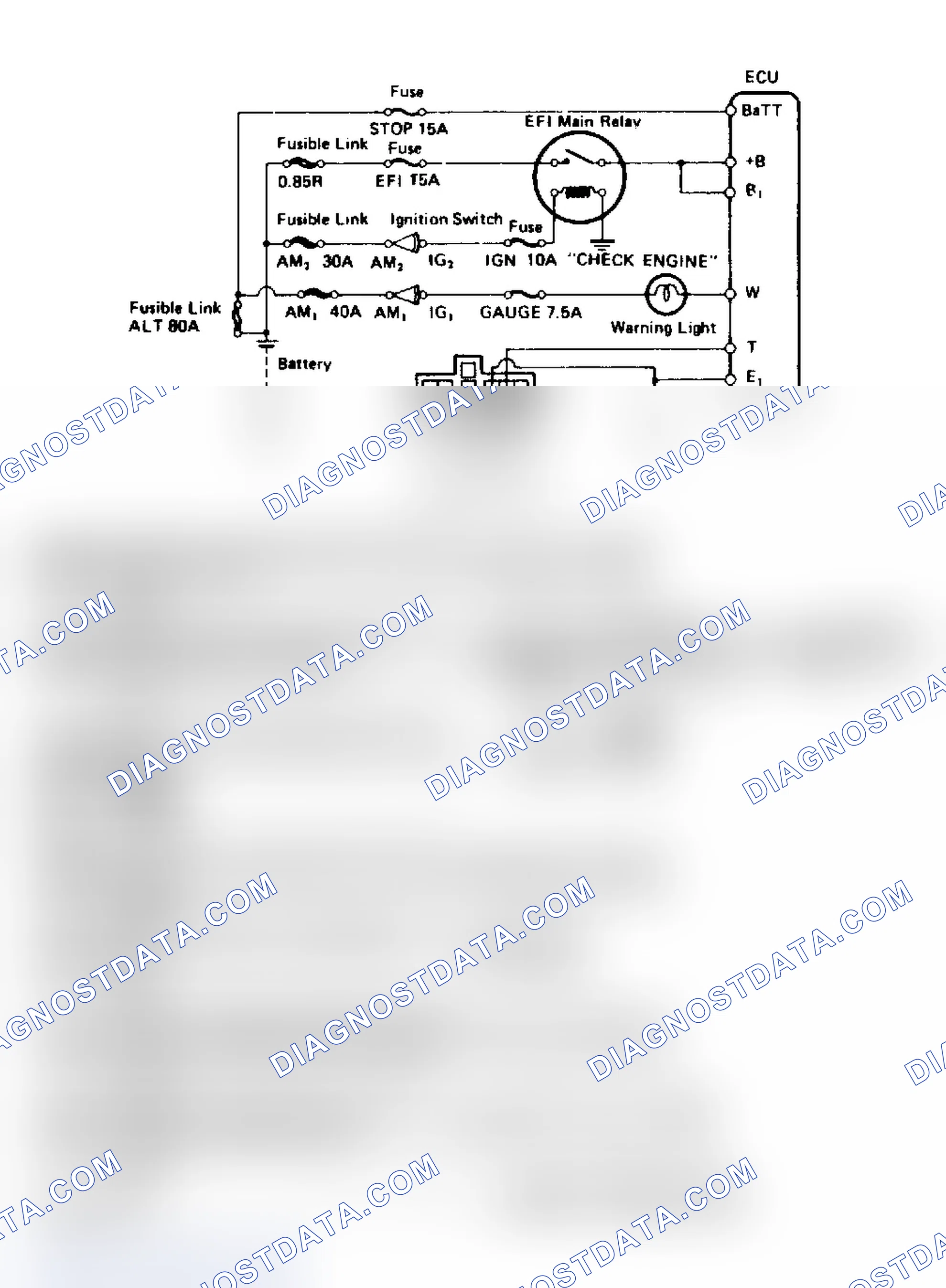 Scheme 44: 4A-FE & 4A-GE DIAGNOSTIC CIRCUIT CHECK